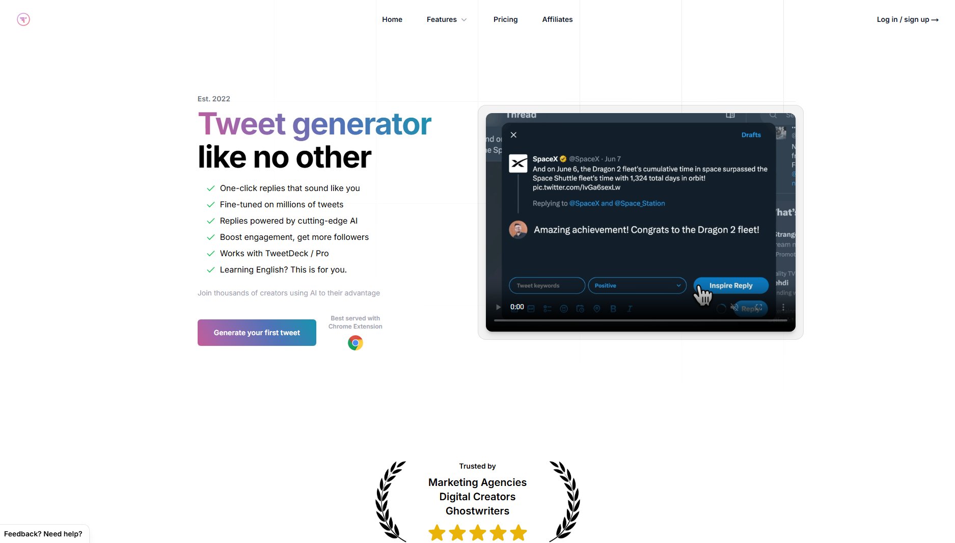 Tweet AI Tweet AI Interface & Screenshots