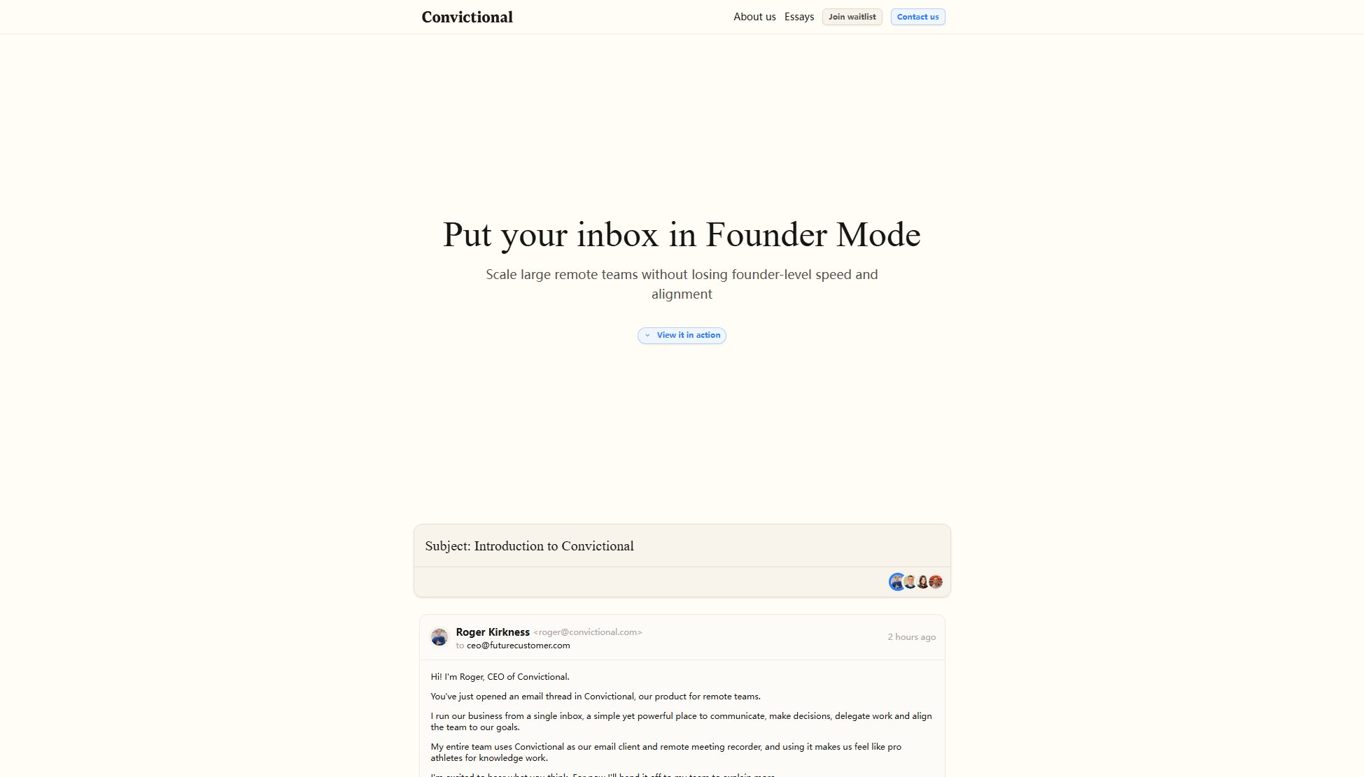 Convictional Convictional Interface & Screenshots Convictional Convictional Interface & Screenshots