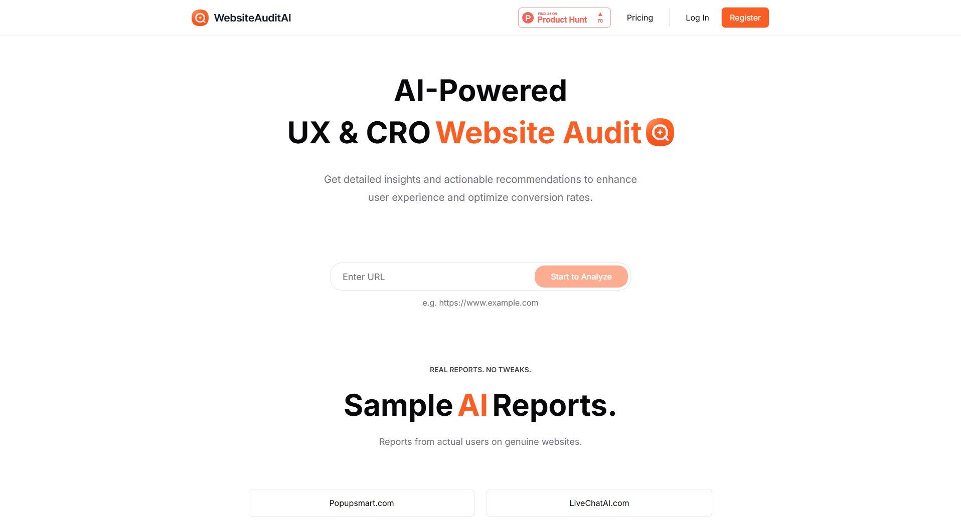 WebsiteAuditAI WebsiteAuditAI Interface & Screenshots