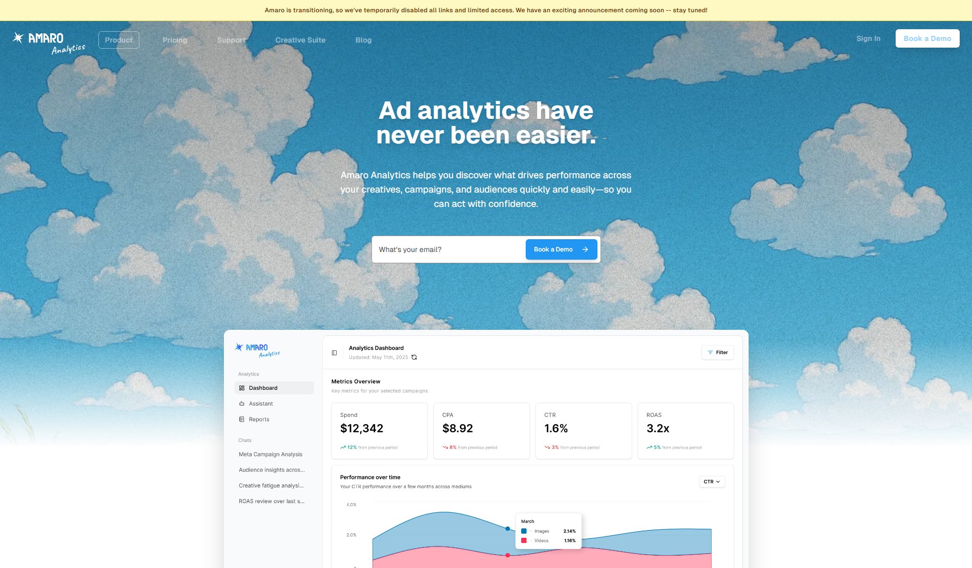 Amaro Analytics Amaro Analytics Interface & Screenshots Amaro Analytics Amaro Analytics Interface & Screenshots