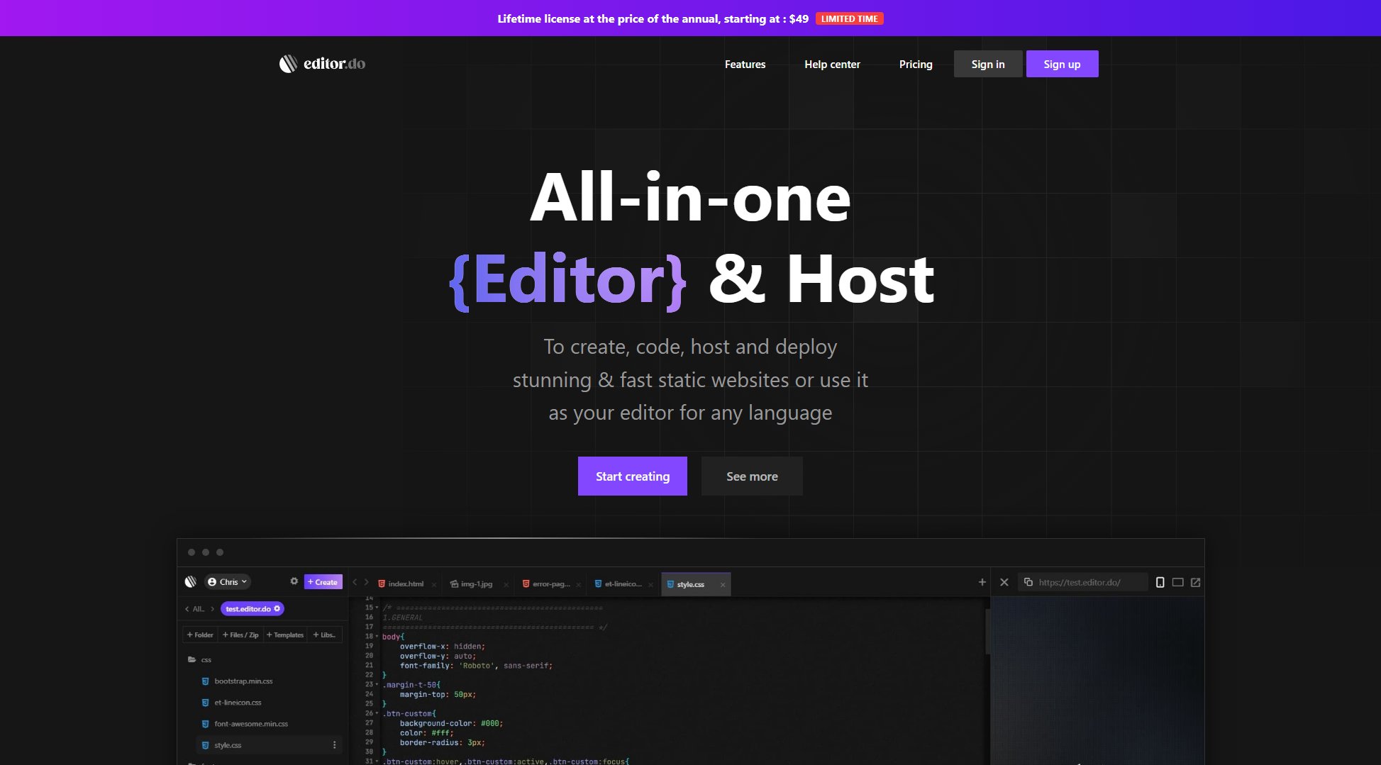 Editor.do Editor.do Interface & Screenshots Editor.do Editor.do Interface & Screenshots