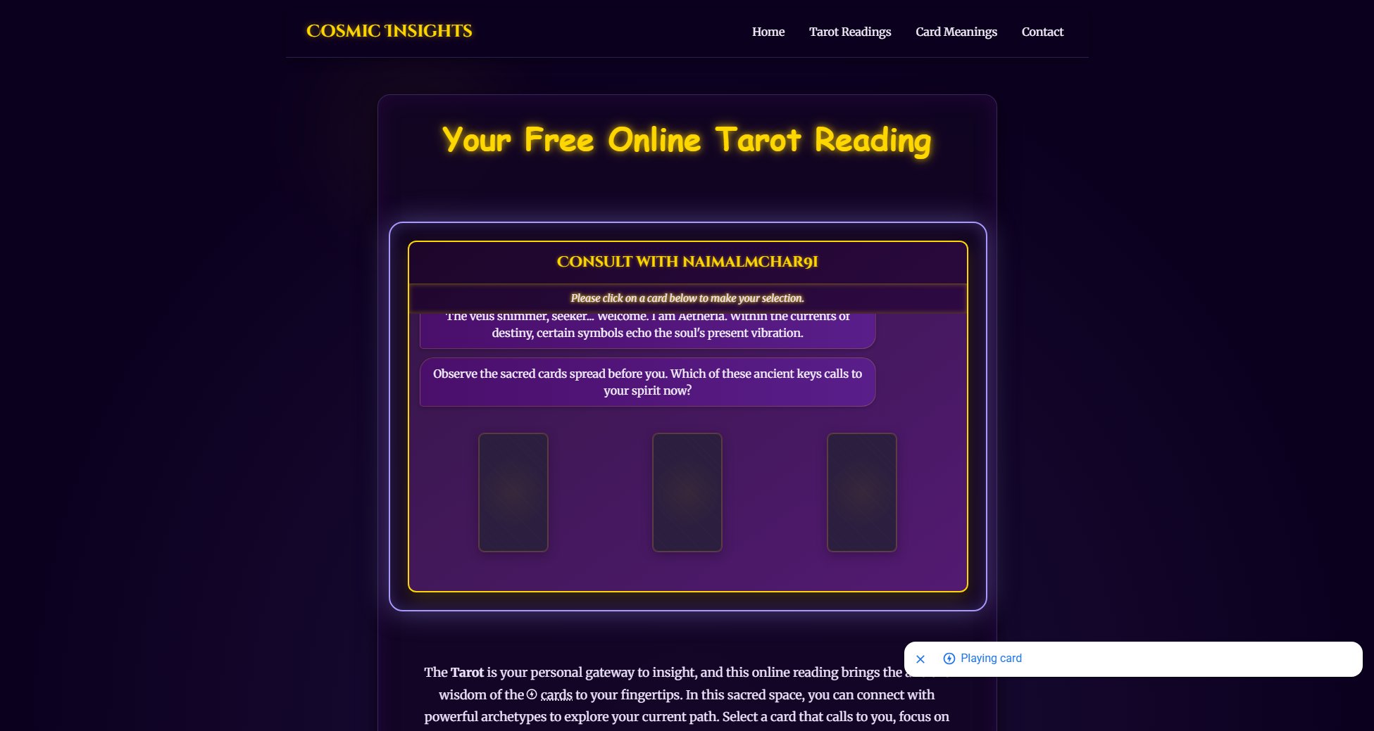 Tarot Reading Online Tarot Reading Online Interface & Screenshots Tarot Reading Online Tarot Reading Online Interface & Screenshots
