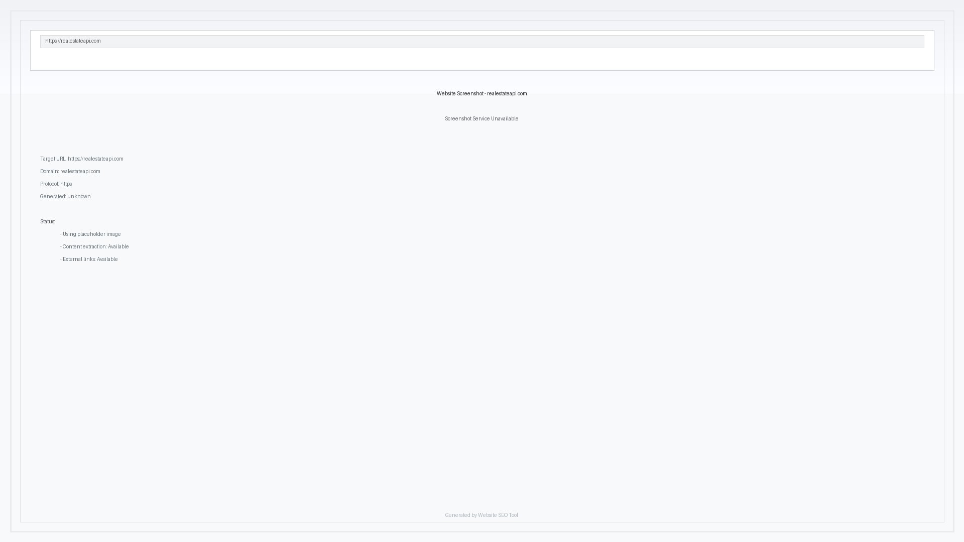 RealEstateAPI RealEstateAPI Interface & Screenshots RealEstateAPI RealEstateAPI Interface & Screenshots