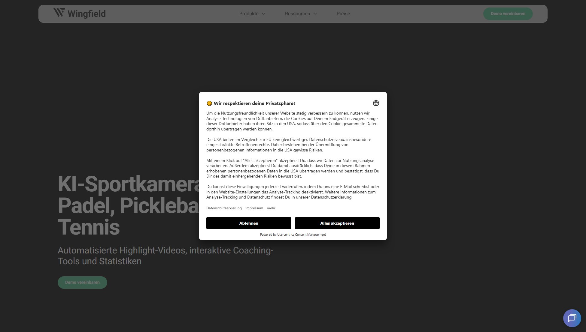 Wingfield AI Sportkameras Wingfield AI Sportkameras Interface & Screenshots Wingfield AI Sportkameras Wingfield AI Sportkameras Interface & Screenshots