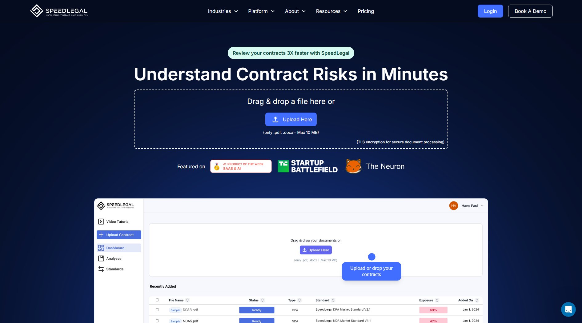 SpeedLegal SpeedLegal Interface & Screenshots