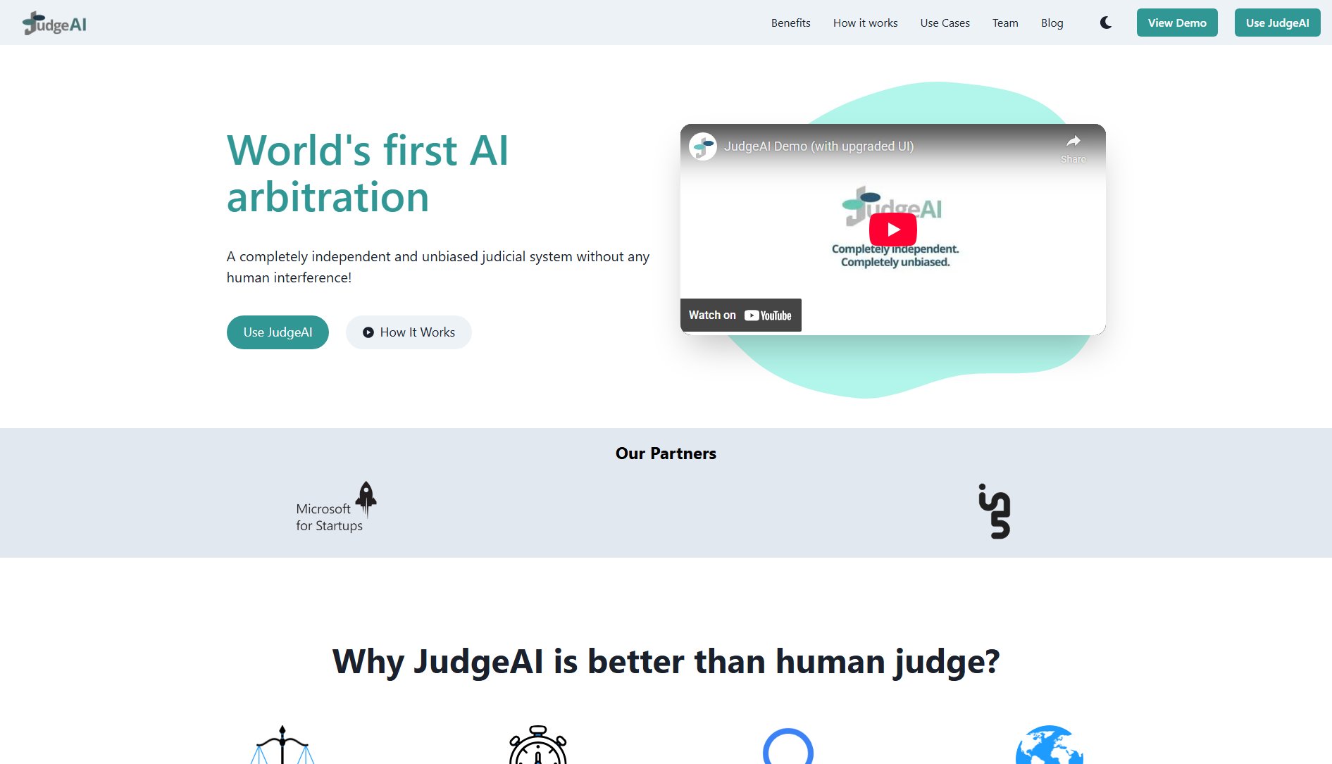 JudgeAI JudgeAI Interface & Screenshots