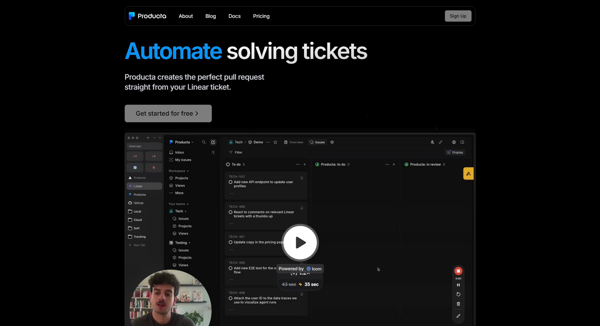 Producta Producta Interface & Screenshots