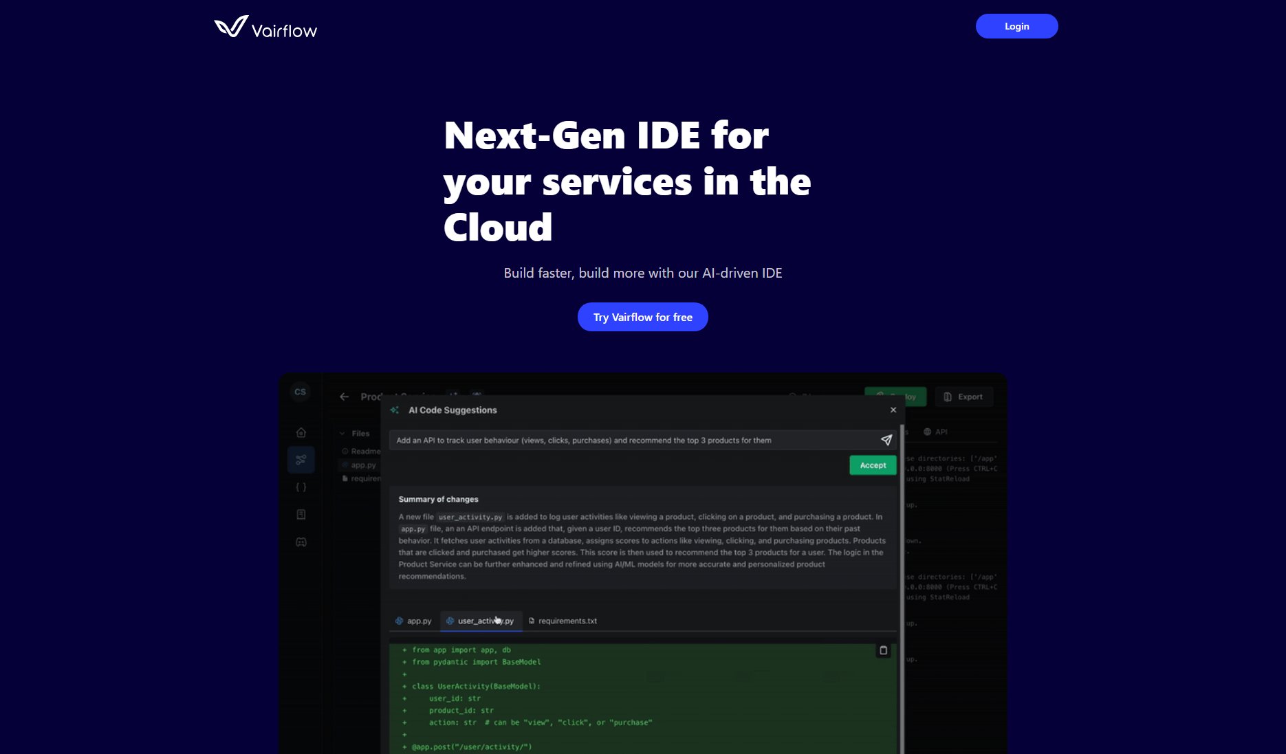 Vairflow Vairflow Interface & Screenshots Vairflow Vairflow Interface & Screenshots
