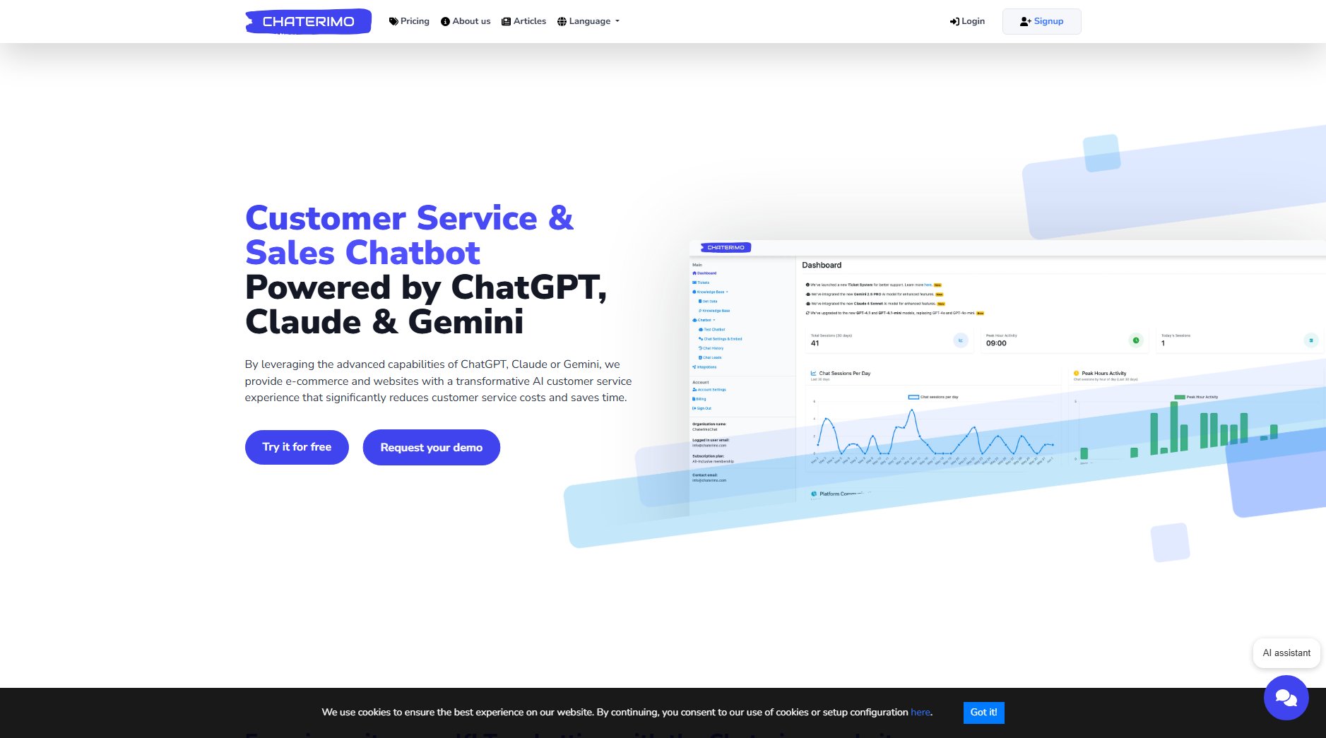 Chaterimo Chaterimo Interface & Screenshots