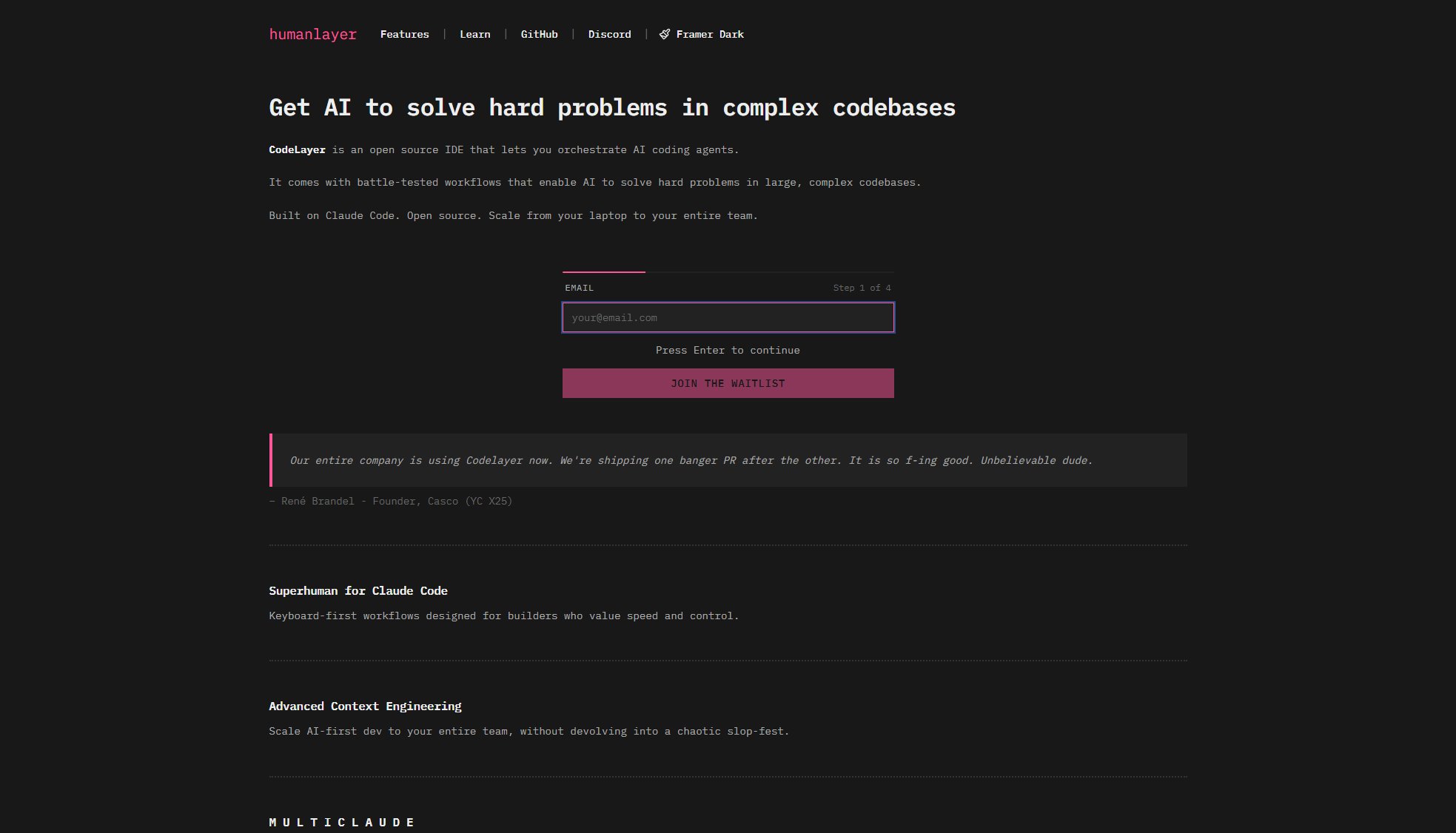 HumanLayer HumanLayer Interface & Screenshots HumanLayer HumanLayer Interface & Screenshots
