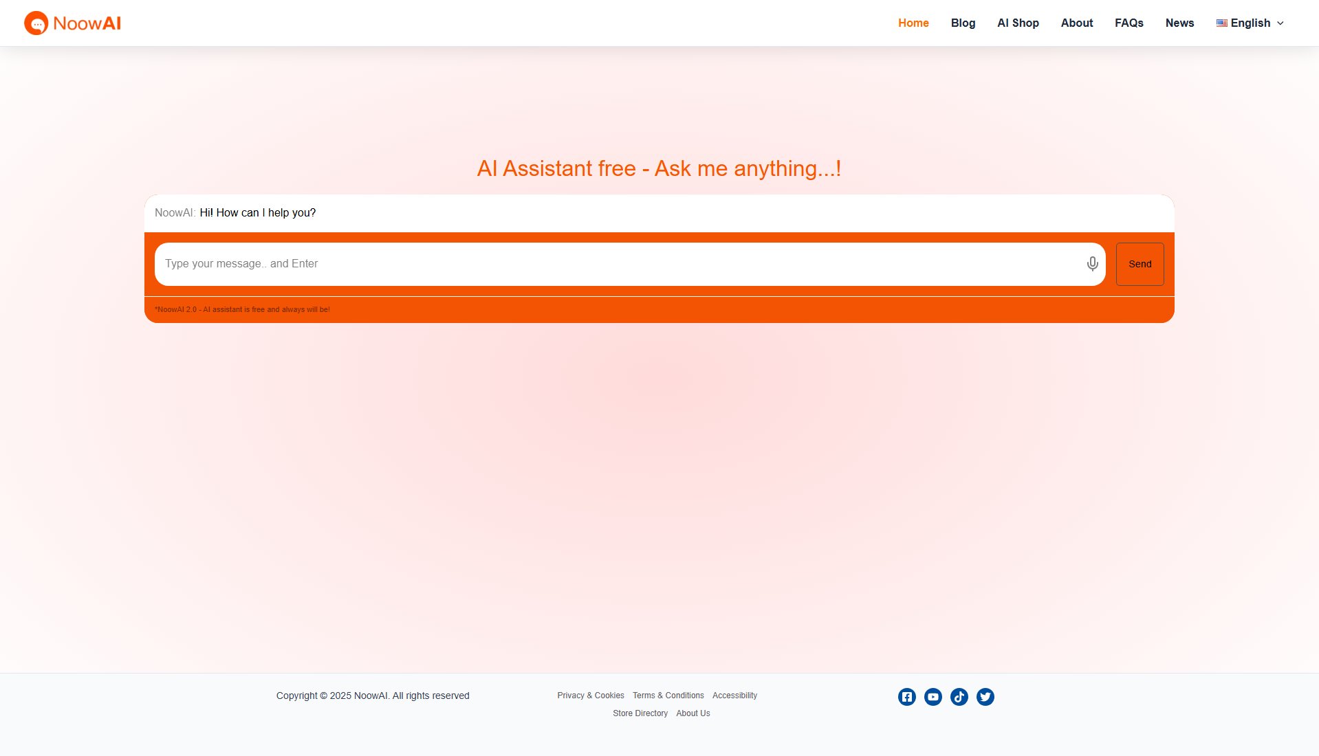 NoowAI Assistant NoowAI Assistant Interface & Screenshots NoowAI Assistant NoowAI Assistant Interface & Screenshots