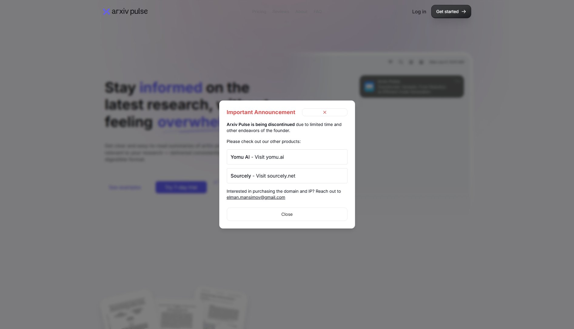 ArXiv Pulse ArXiv Pulse Interface & Screenshots ArXiv Pulse ArXiv Pulse Interface & Screenshots