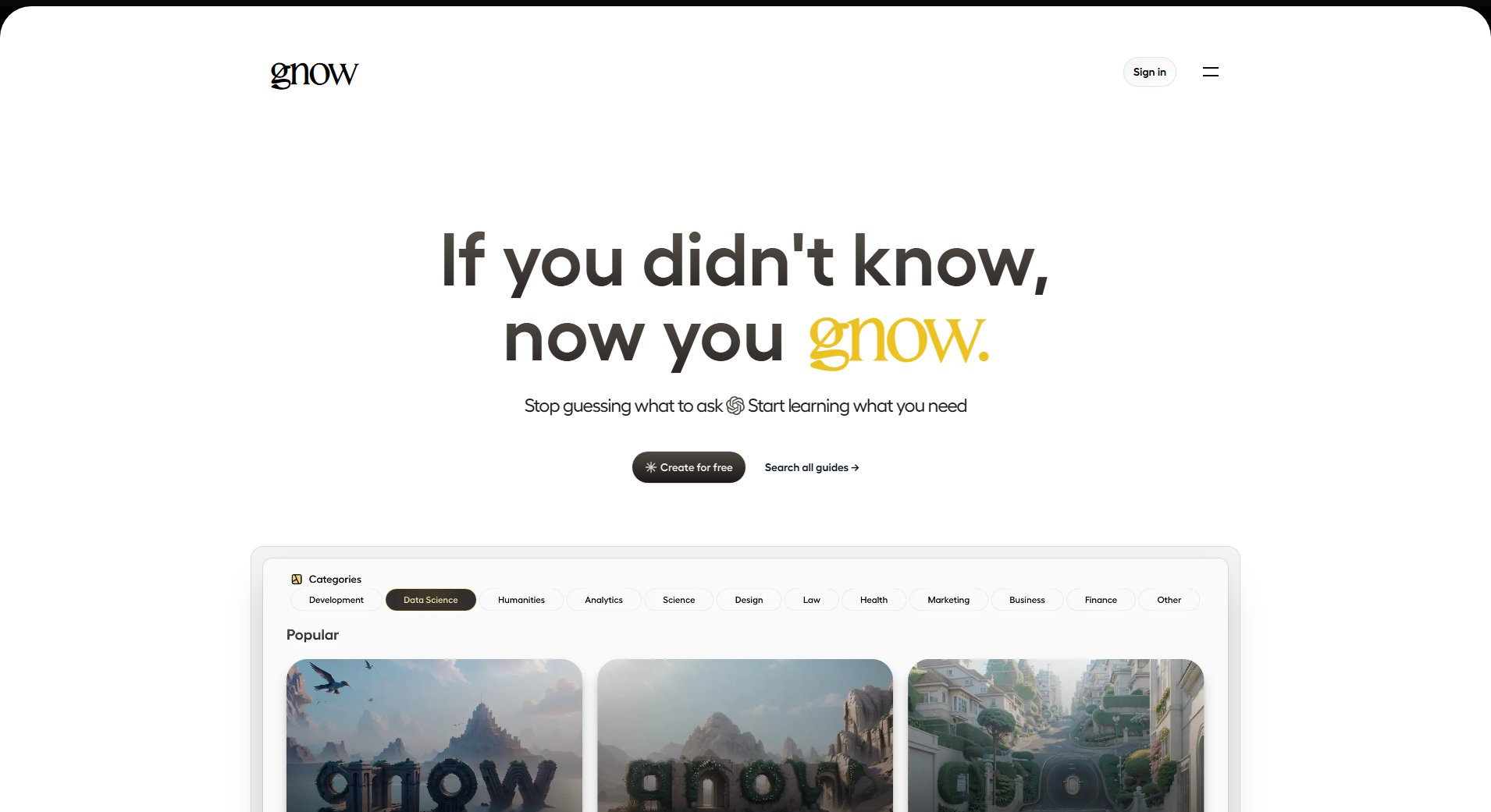 Gnow Gnow Interface & Screenshots Gnow Gnow Interface & Screenshots