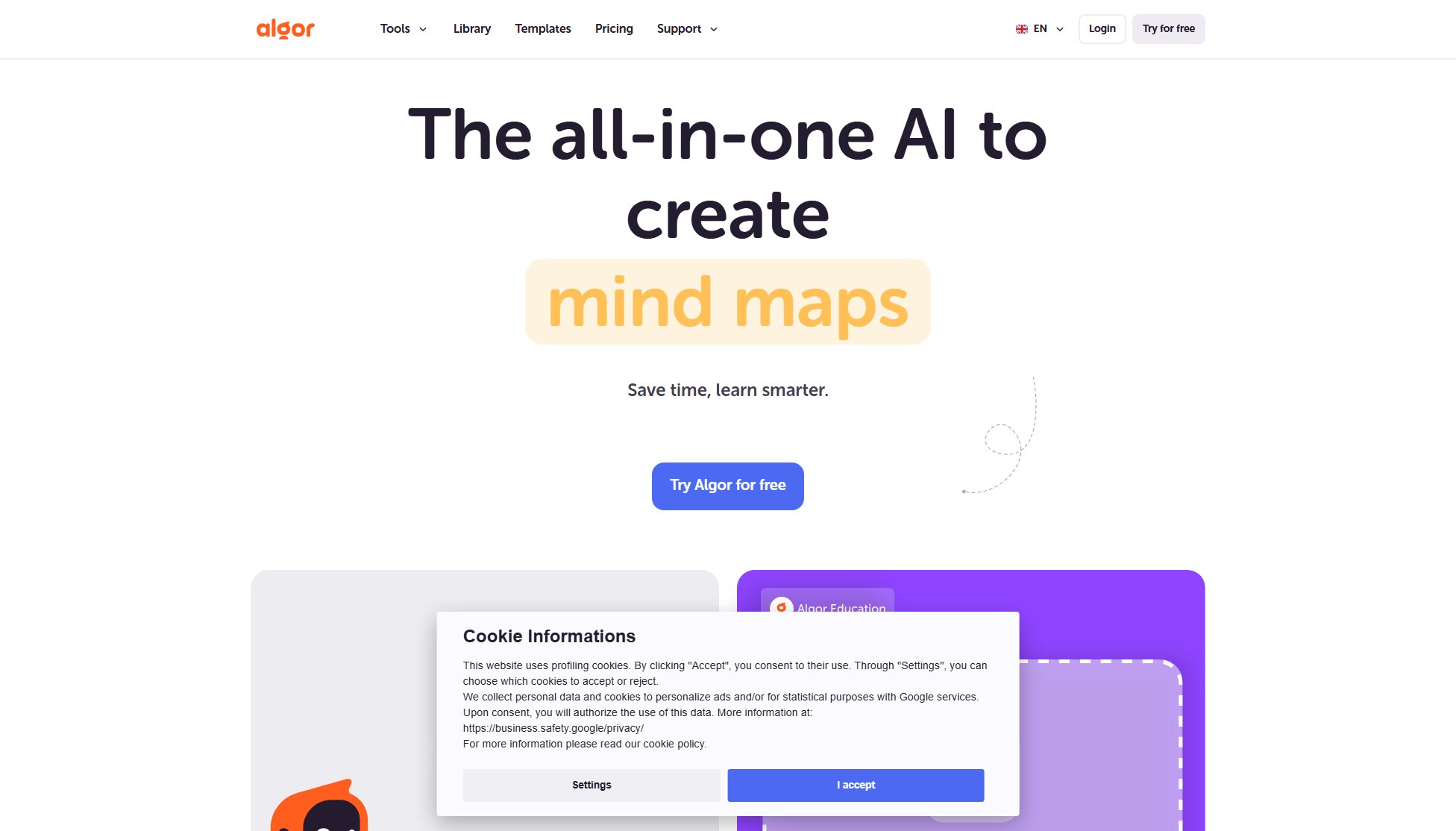 Algor Education Algor Education Interface & Screenshots