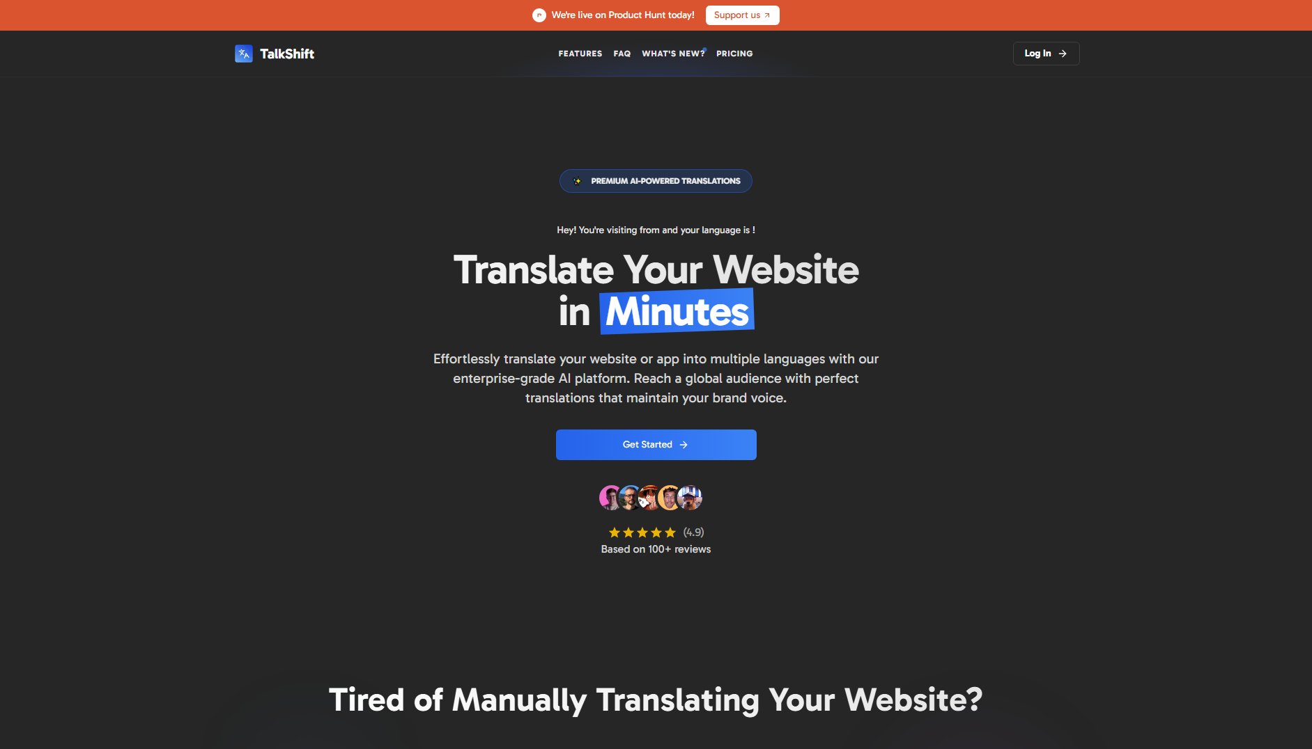 TalkShift TalkShift Interface & Screenshots TalkShift TalkShift Interface & Screenshots