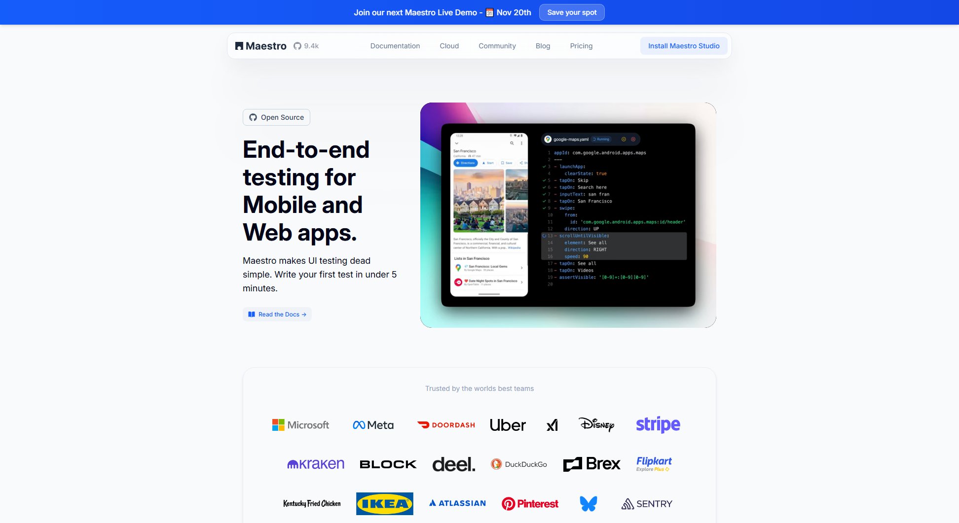 Maestro Maestro Interface & Screenshots Maestro Maestro Interface & Screenshots