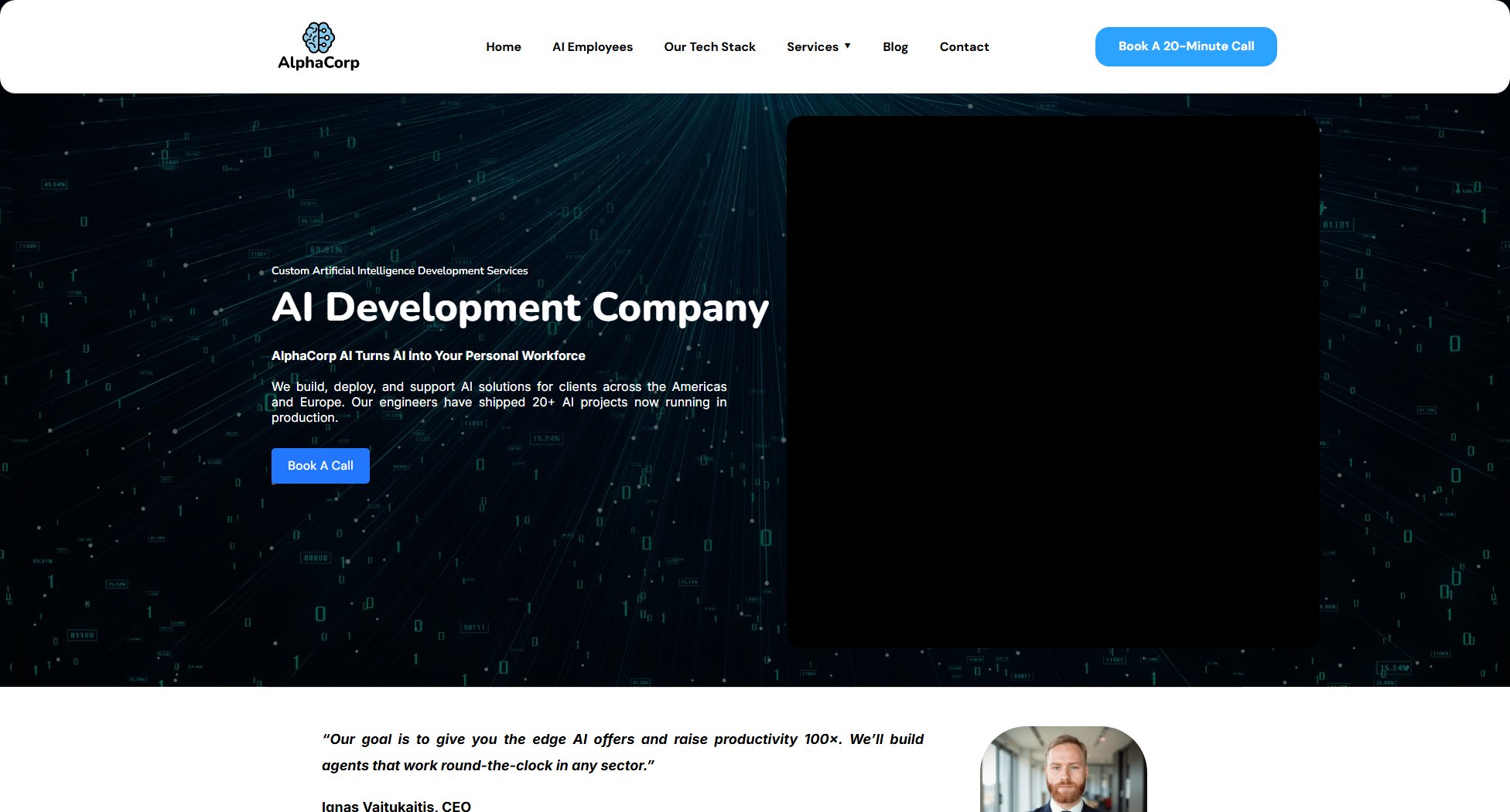 AlphaCorp AI AlphaCorp AI Interface & Screenshots