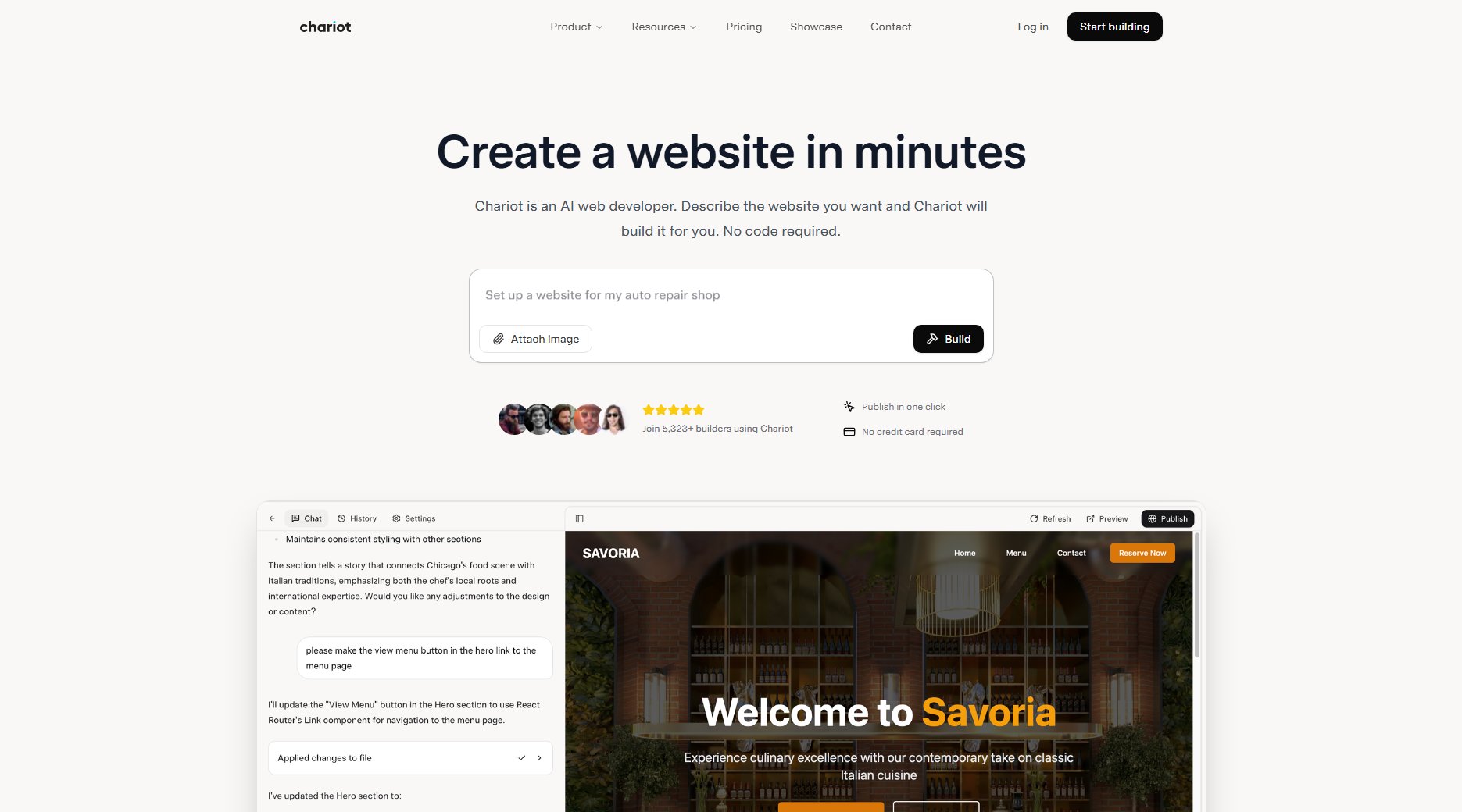 Chariot Chariot Interface & Screenshots Chariot Chariot Interface & Screenshots