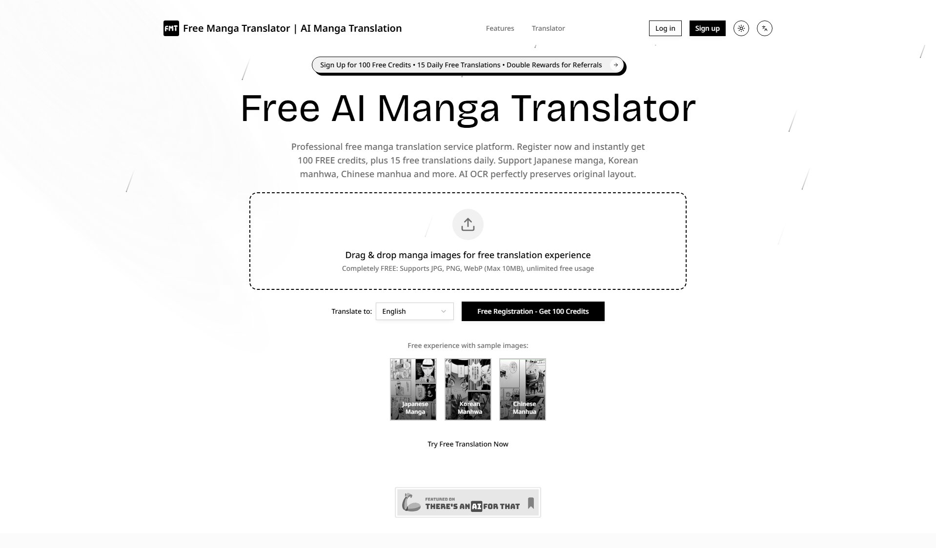 Free Manga Translator Screenshot