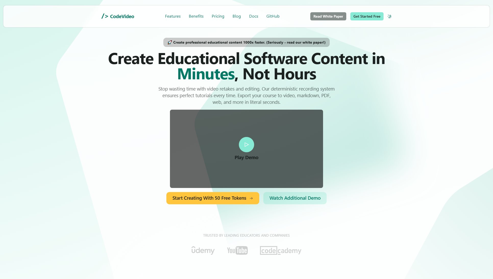 CodeVideo CodeVideo Interface & Screenshots CodeVideo CodeVideo Interface & Screenshots