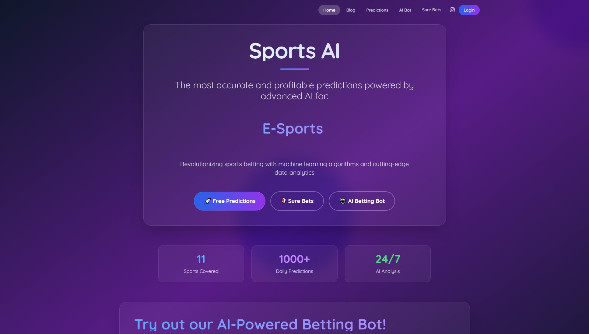 Sports AI Sports AI Interface & Screenshots Sports AI Sports AI Interface & Screenshots