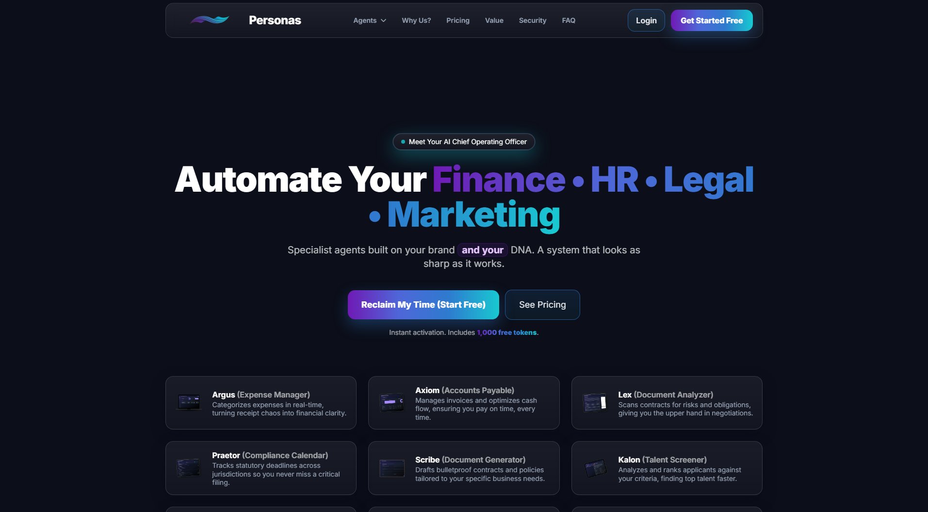 Personas Personas Interface & Screenshots Personas Personas Interface & Screenshots
