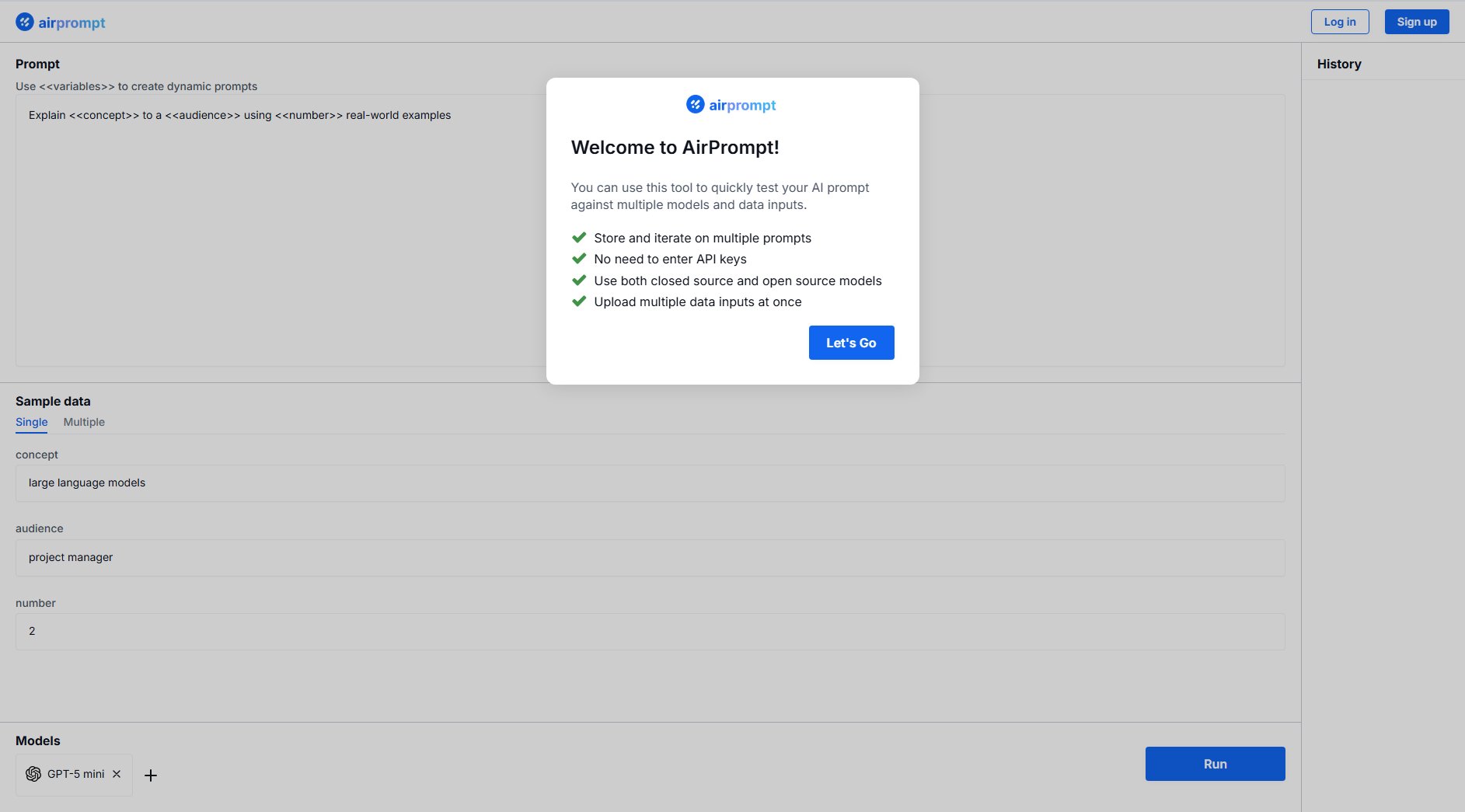 AirPrompt AirPrompt Interface & Screenshots AirPrompt AirPrompt Interface & Screenshots