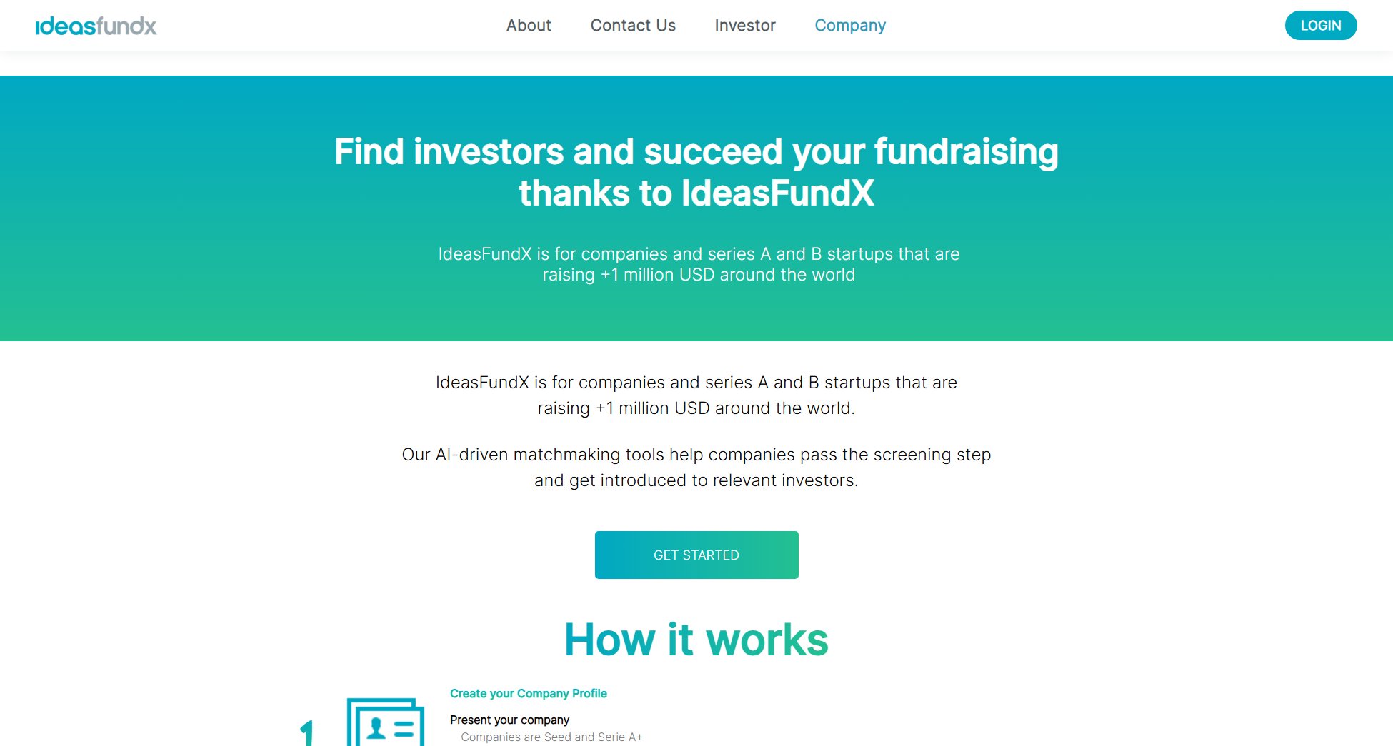 IDEASFUNDX IDEASFUNDX Interface & Screenshots IDEASFUNDX IDEASFUNDX Interface & Screenshots