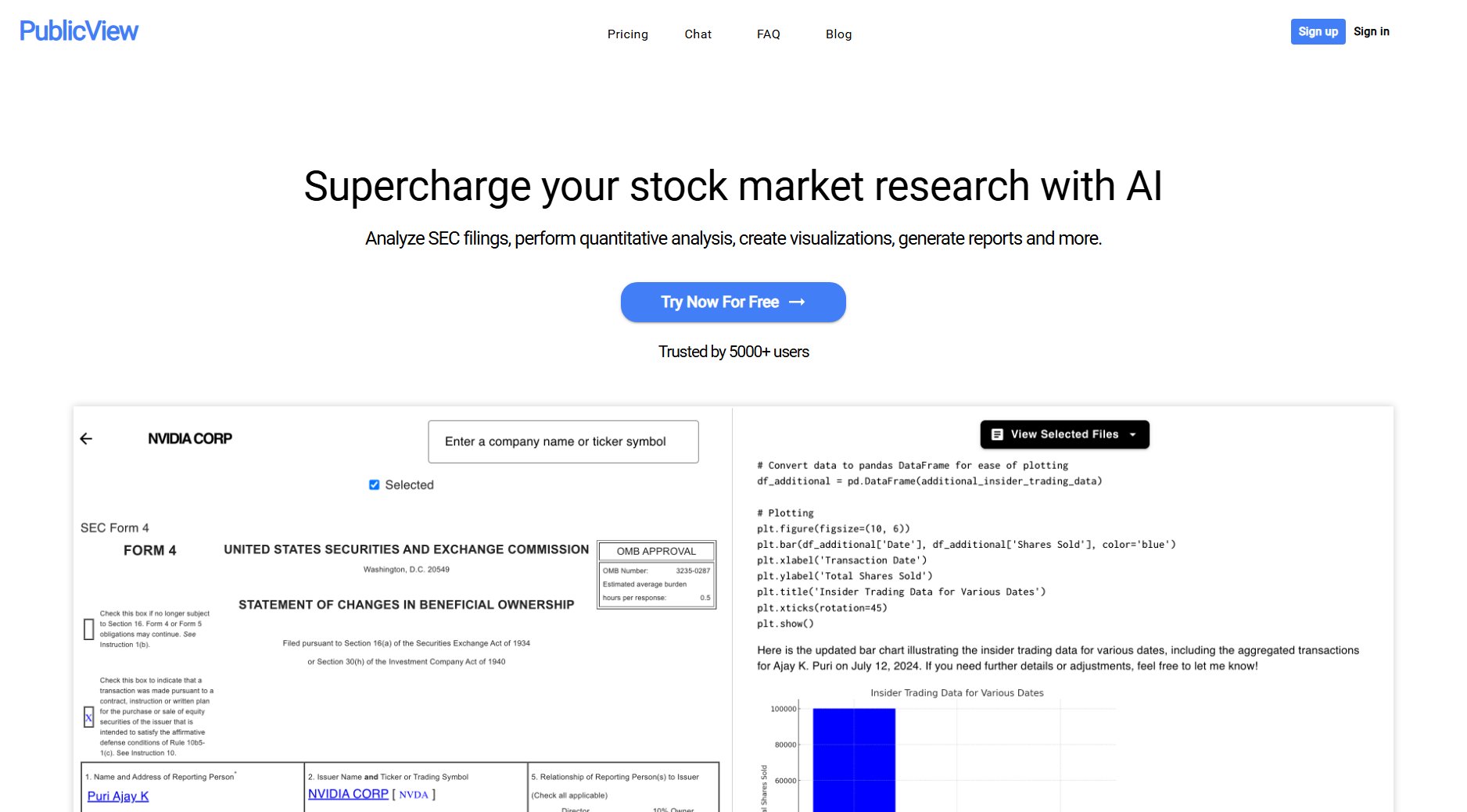 Publicview Publicview Interface & Screenshots
