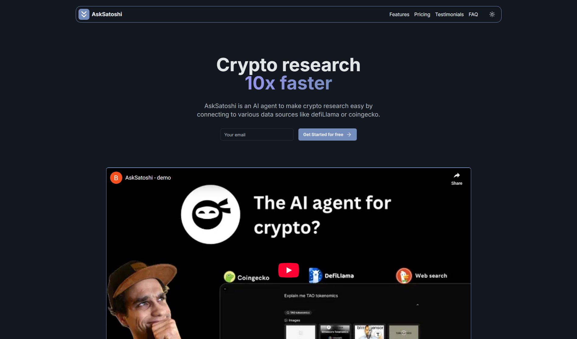 AskSatoshi AskSatoshi Interface & Screenshots AskSatoshi AskSatoshi Interface & Screenshots