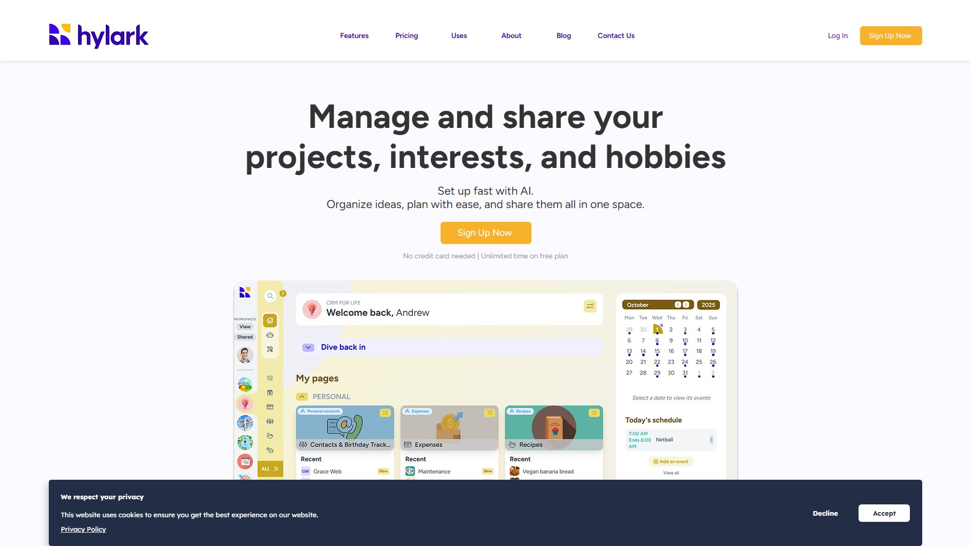 Hylark Hylark Interface & Screenshots
