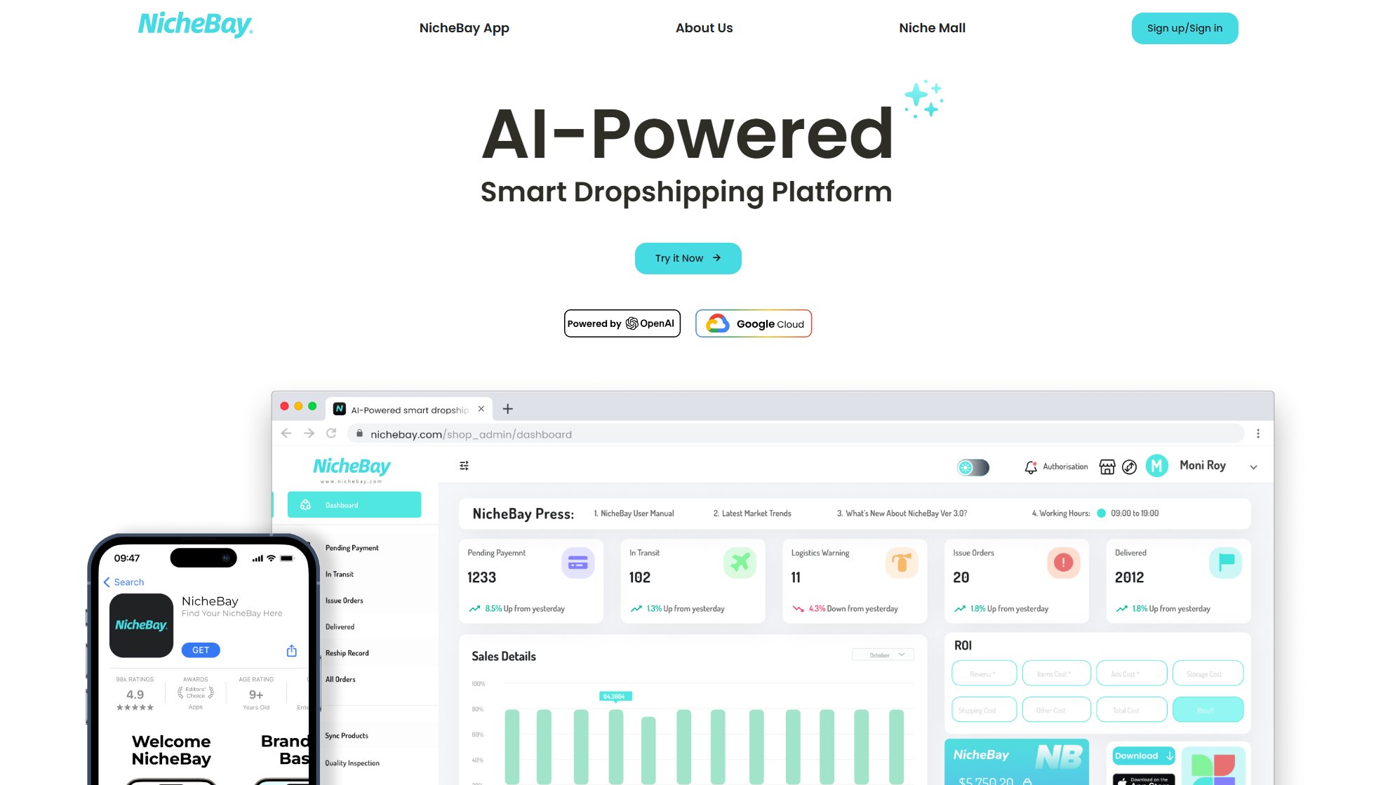 NicheBay NicheBay Interface & Screenshots NicheBay NicheBay Interface & Screenshots
