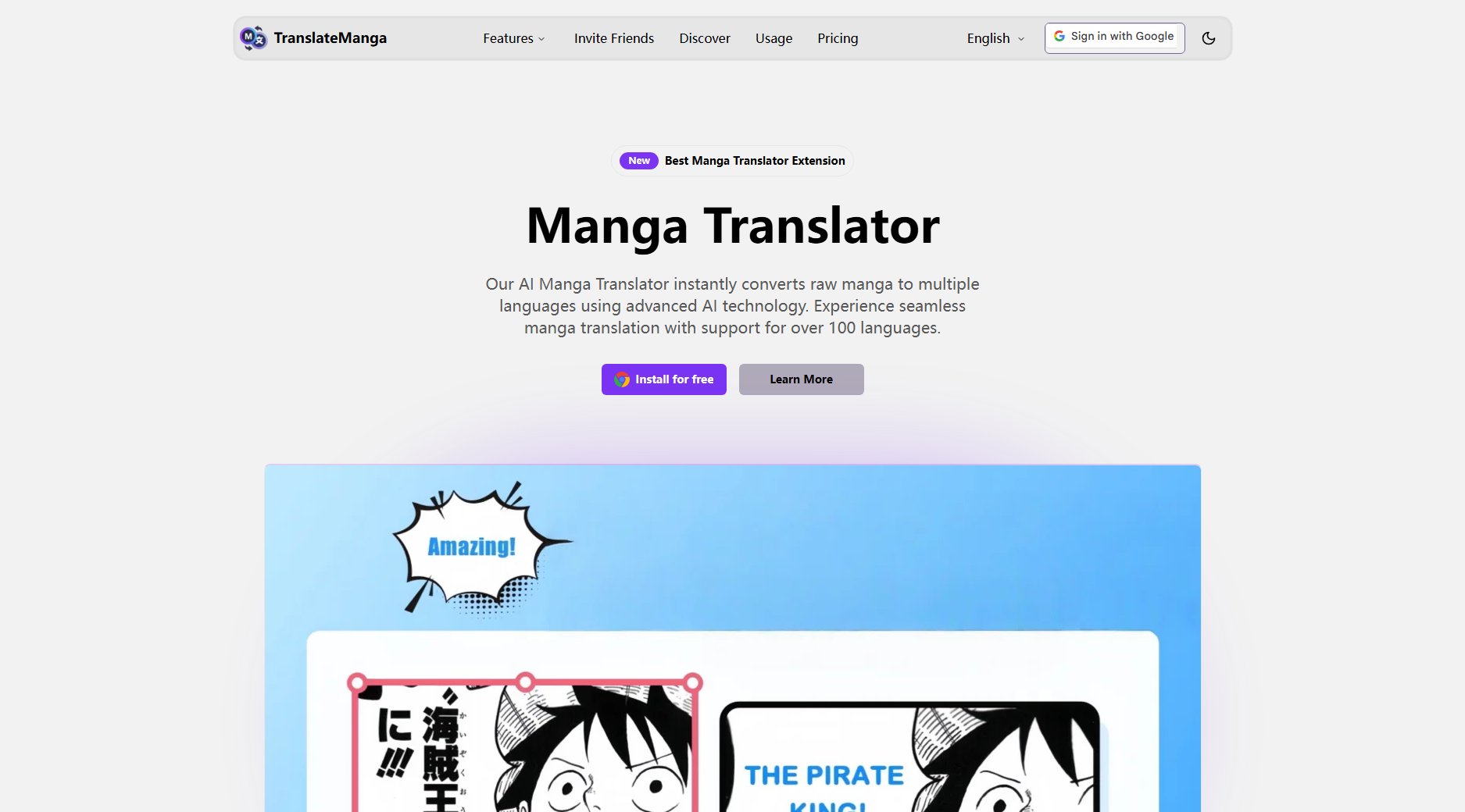 TranslateManga Screenshot TranslateManga Screenshot