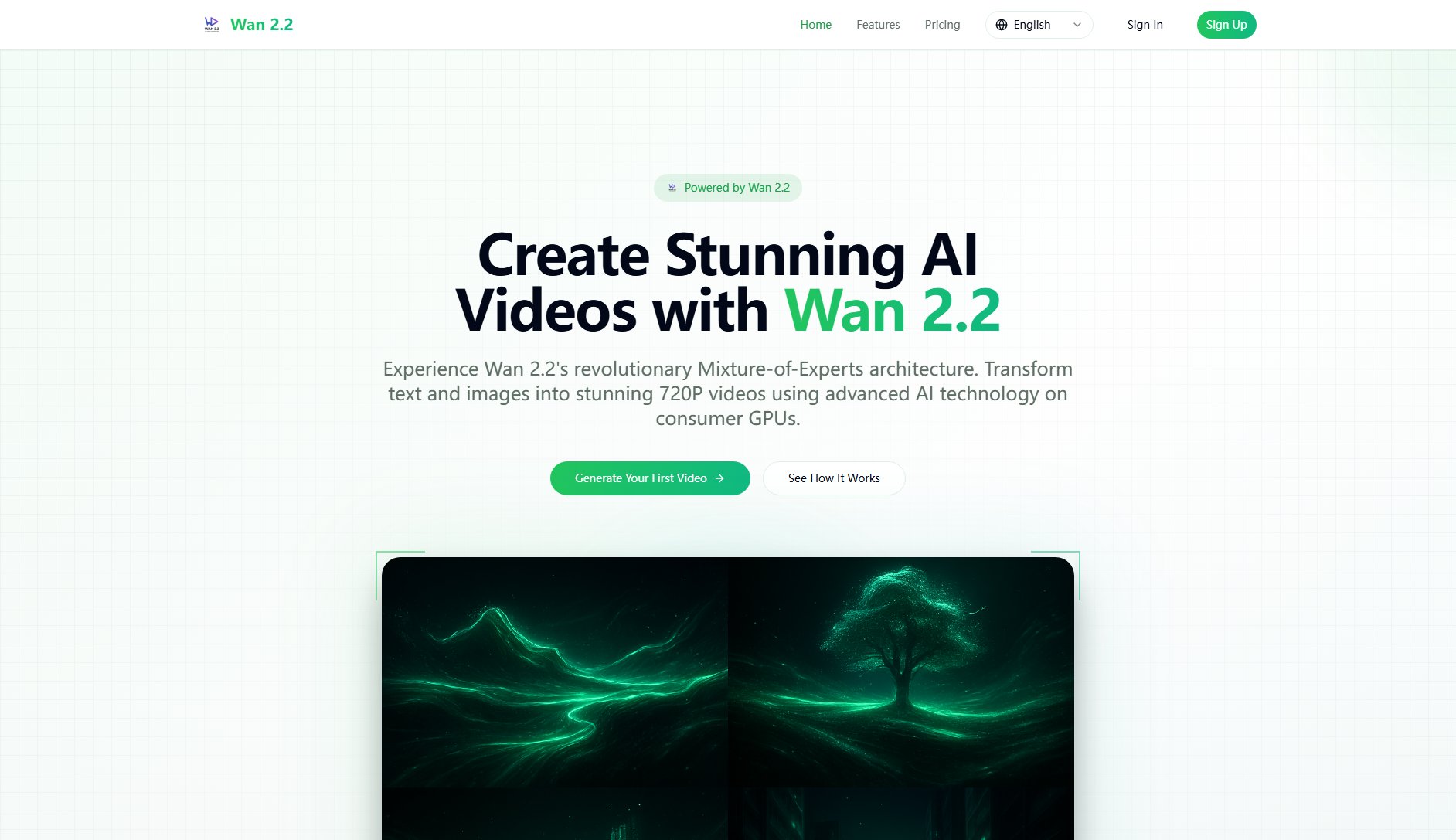 Wan 2.2 Wan 2.2 Interface & Screenshots Wan 2.2 Wan 2.2 Interface & Screenshots