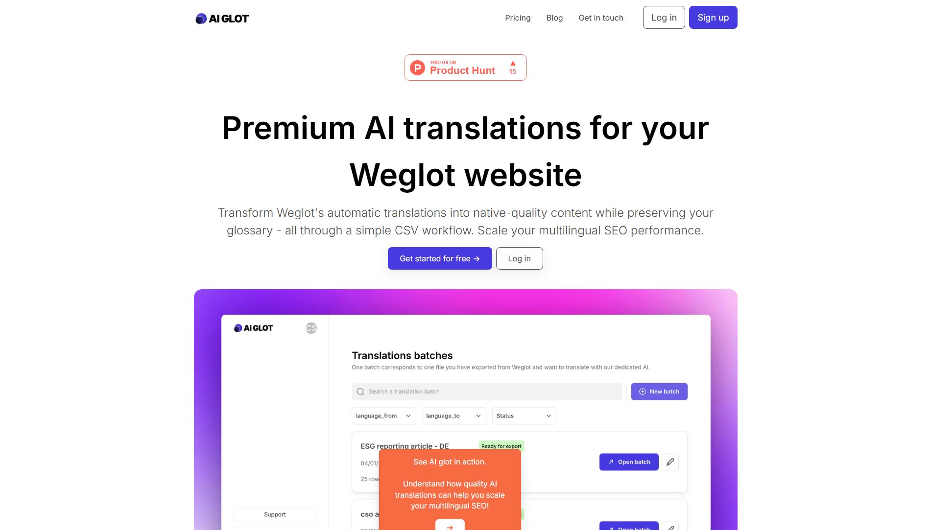 AI glot AI glot Interface & Screenshots