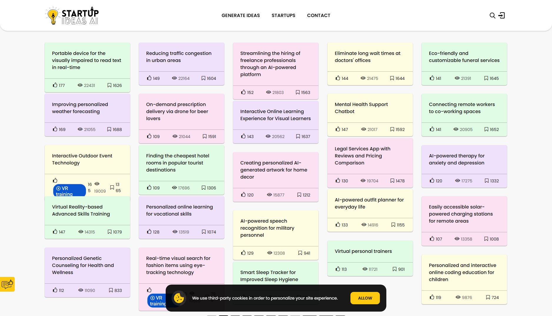 Startup Ideas AI Startup Ideas AI Interface & Screenshots