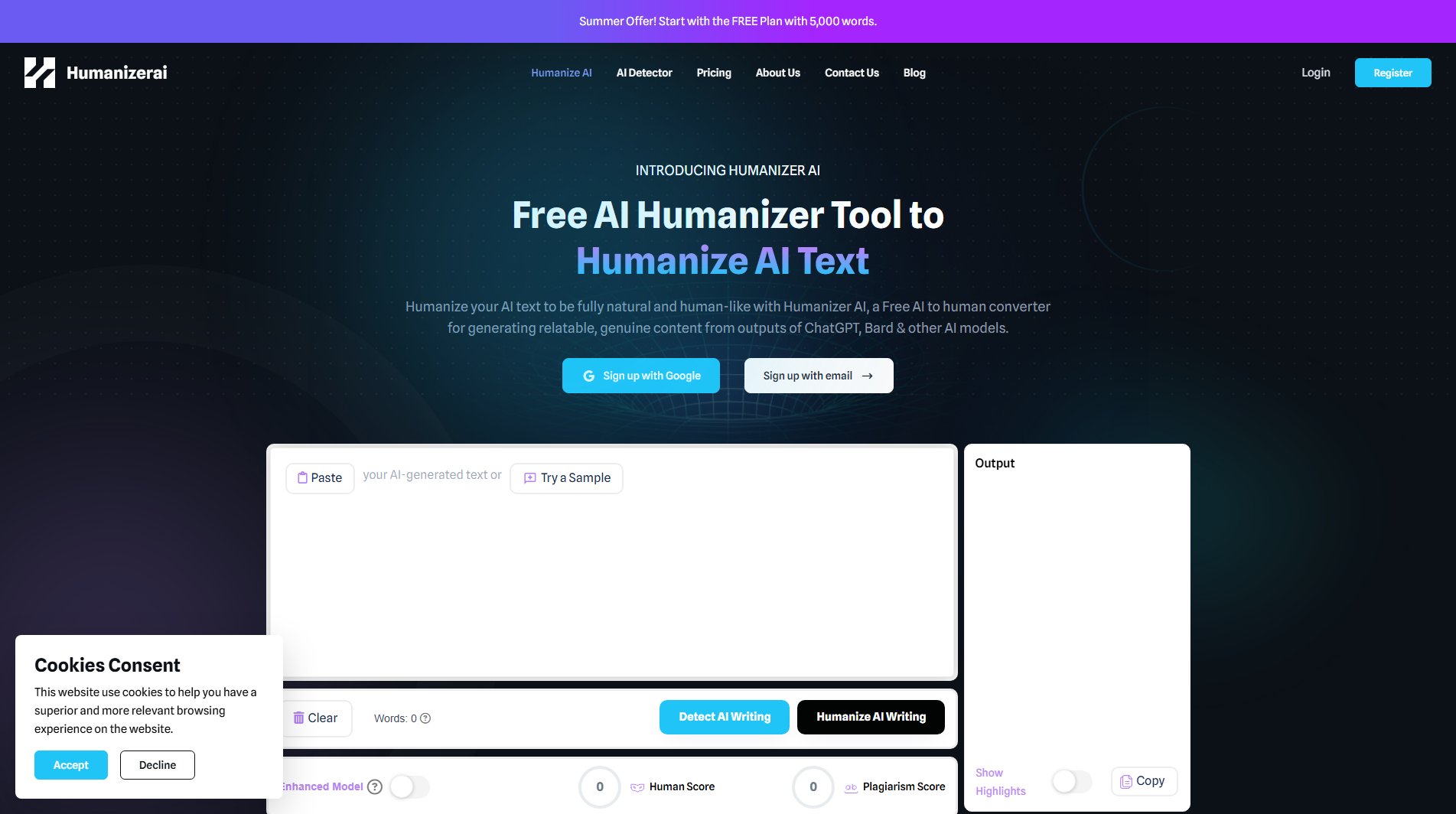 Humanizer AI Screenshot Humanizer AI Screenshot