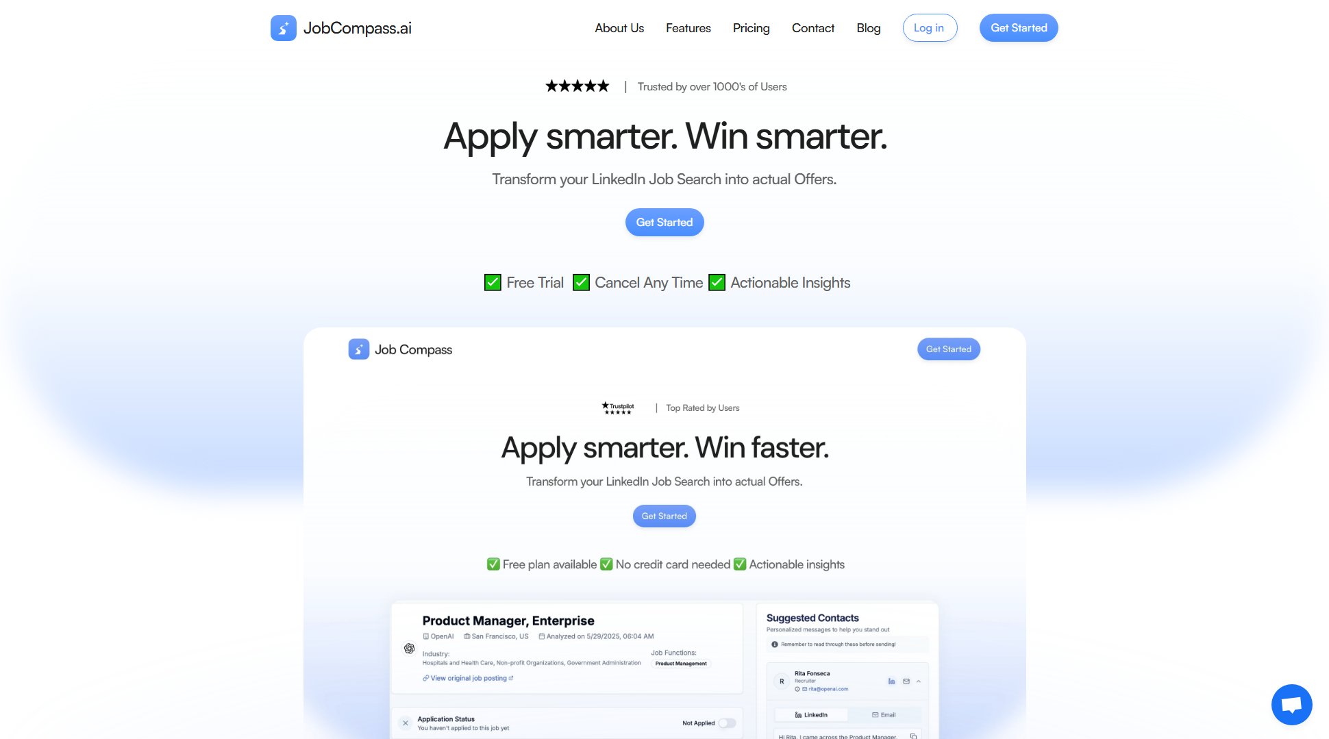 JobCompass.ai JobCompass.ai Interface & Screenshots