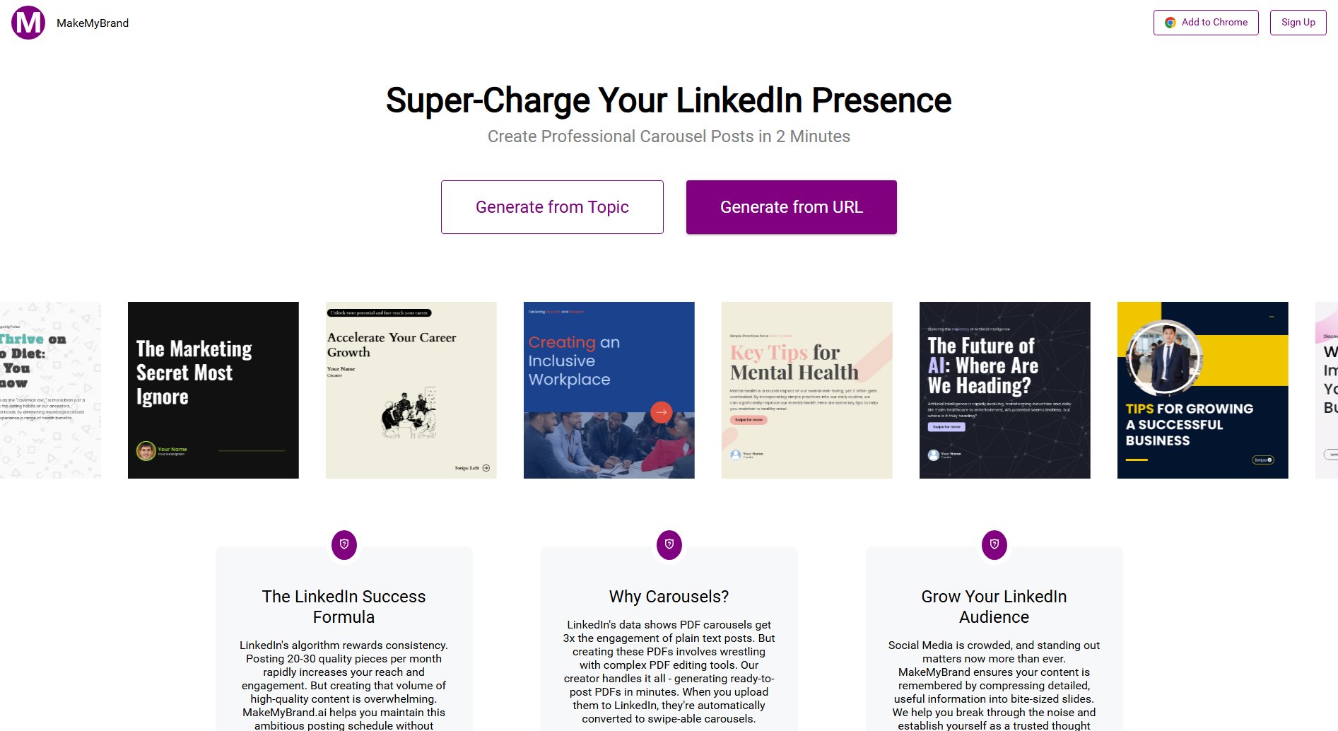 MakeMyBrand MakeMyBrand Interface & Screenshots