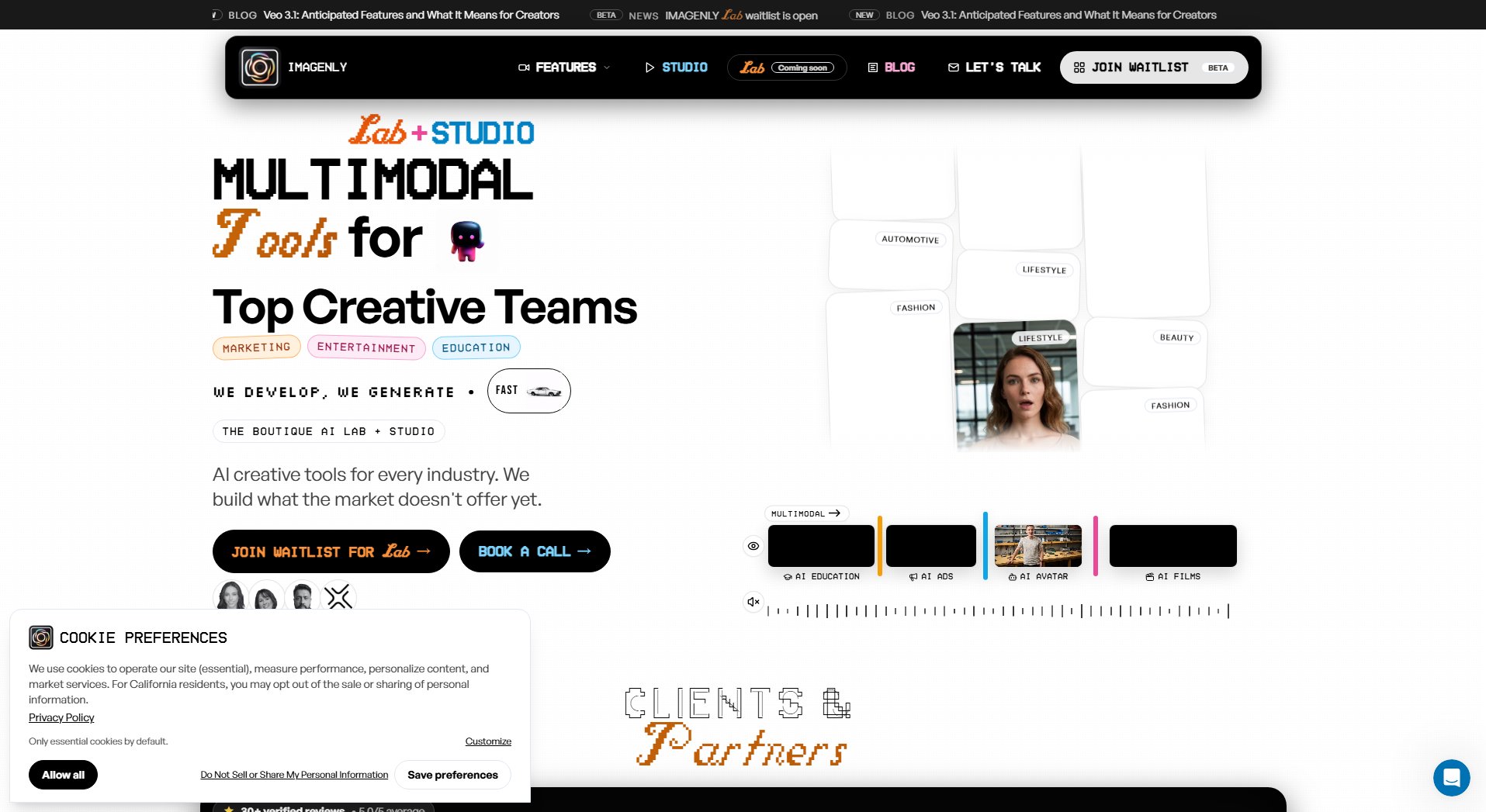 IMAGENLY IMAGENLY Interface & Screenshots