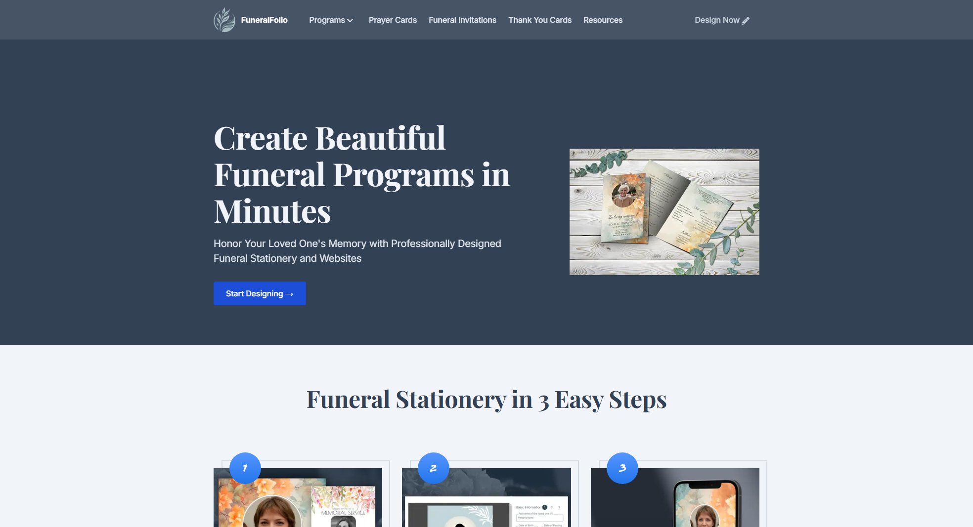 FuneralFolio FuneralFolio Interface & Screenshots