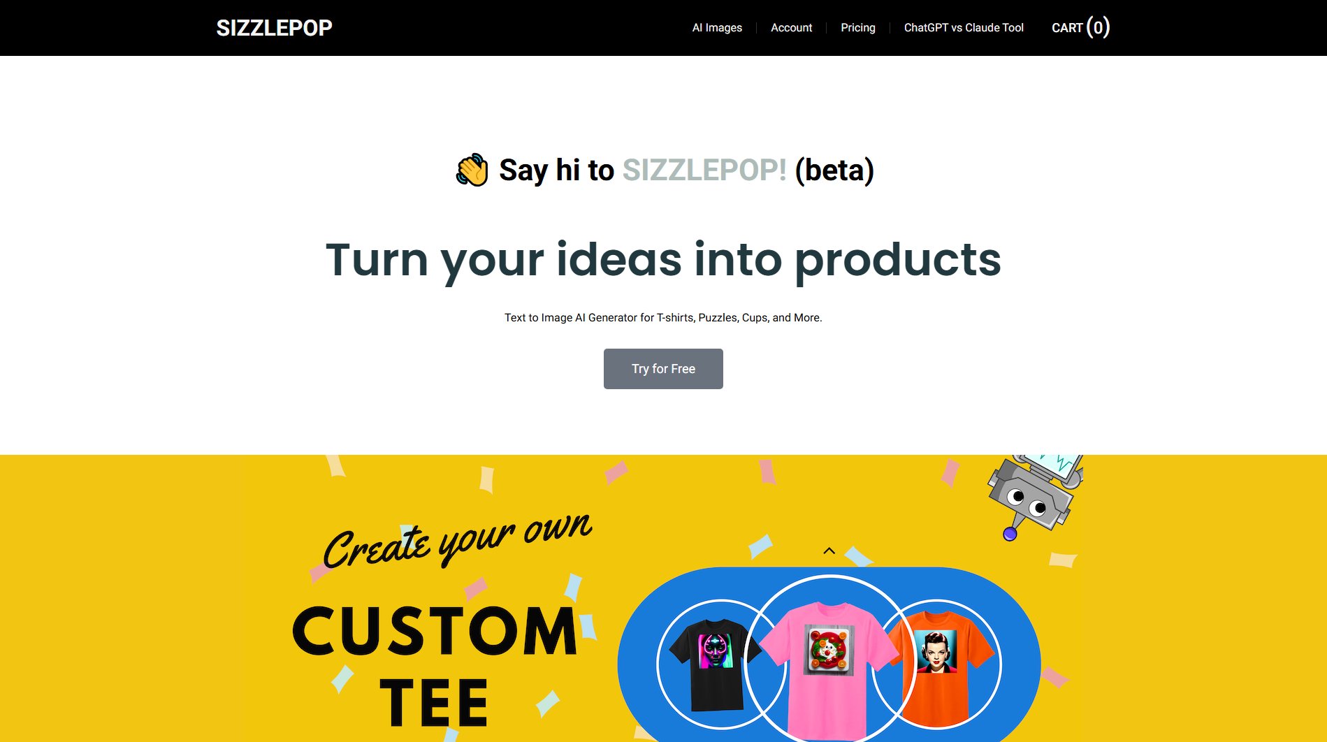 SizzlePop.AI SizzlePop.AI Interface & Screenshots