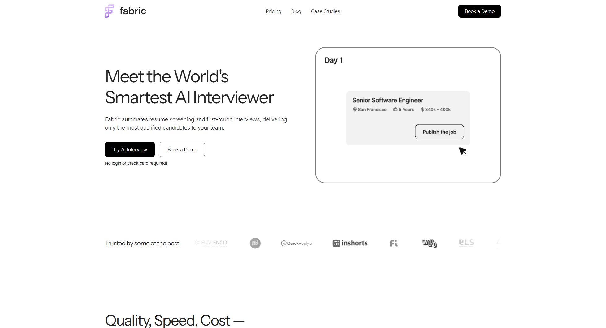 Fabric Fabric Interface & Screenshots