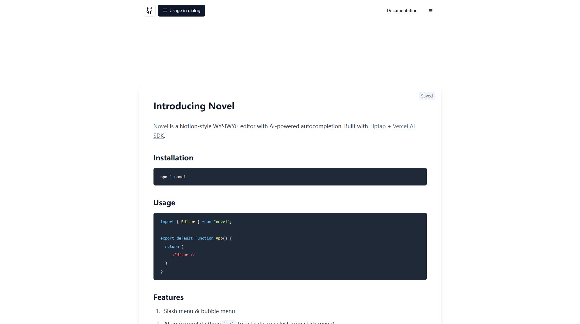 Novel Screenshot