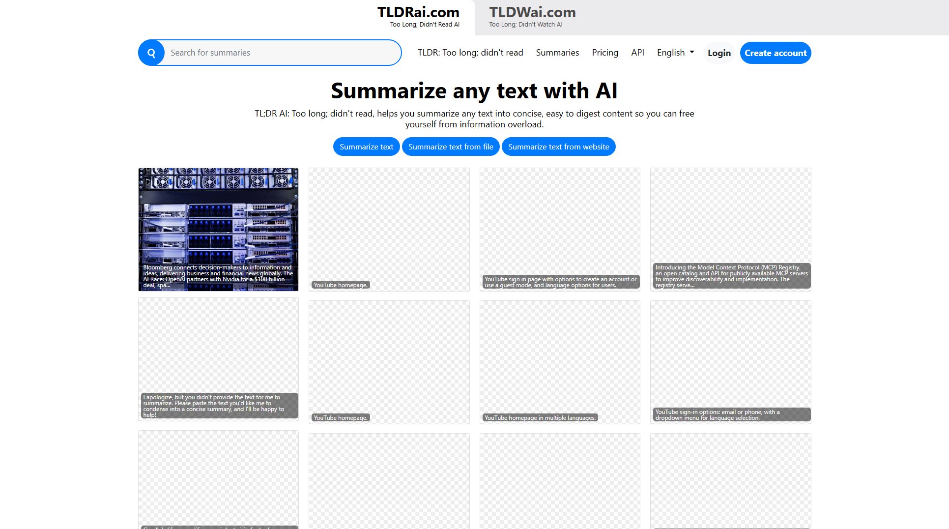 TL;DR AI TL;DR AI Interface & Screenshots TL;DR AI TL;DR AI Interface & Screenshots