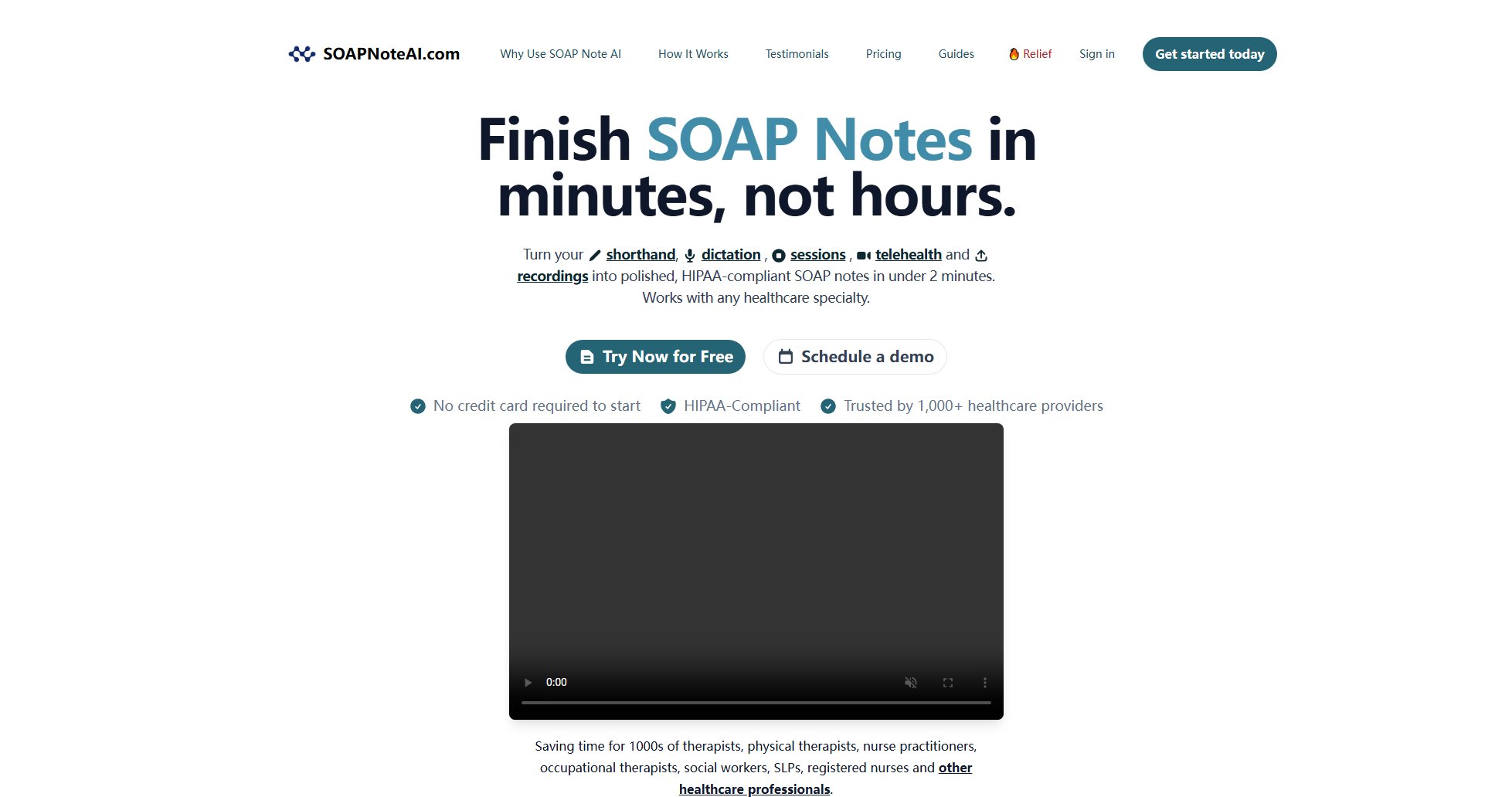 SOAPNoteAI SOAPNoteAI Interface & Screenshots