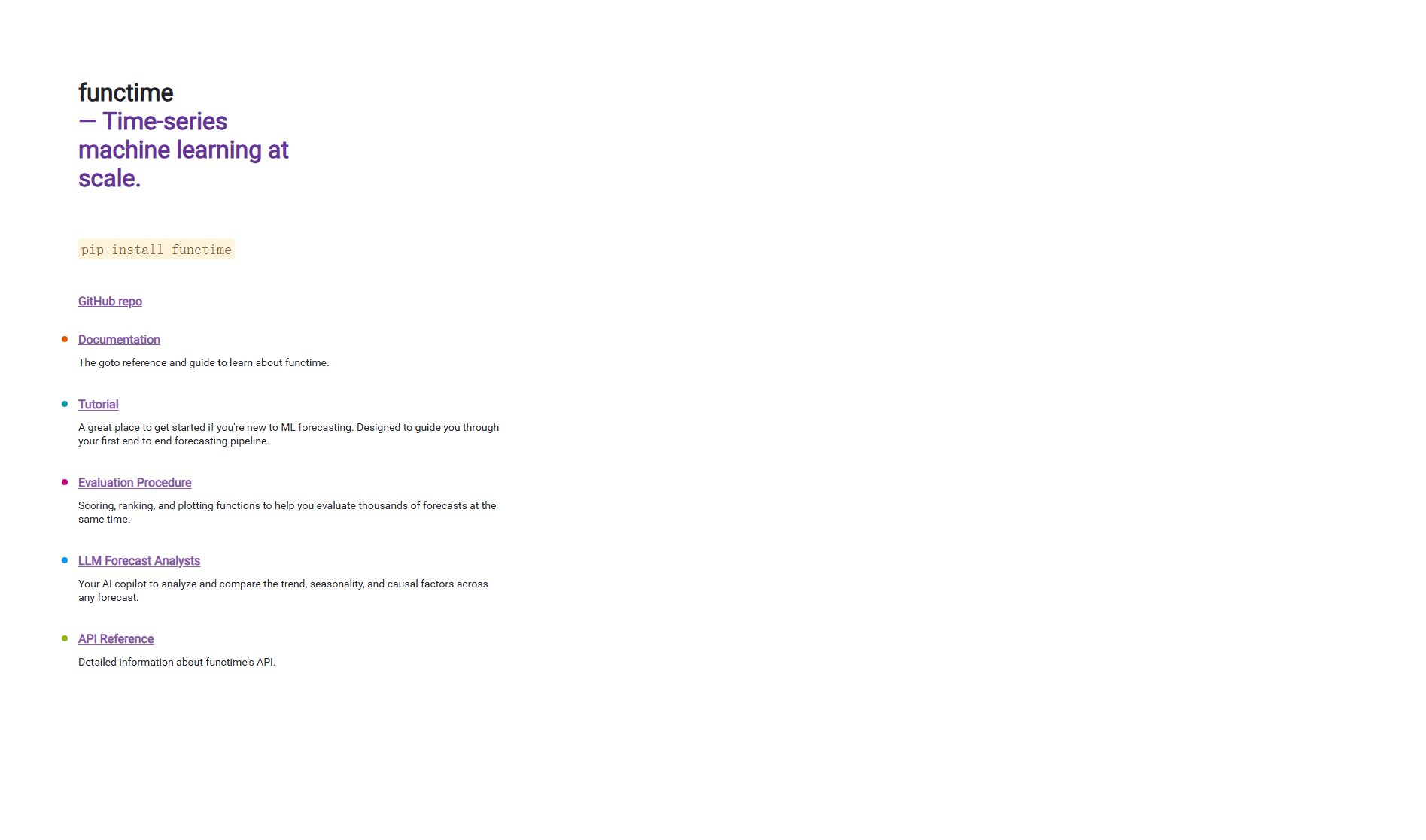 functime functime Interface & Screenshots