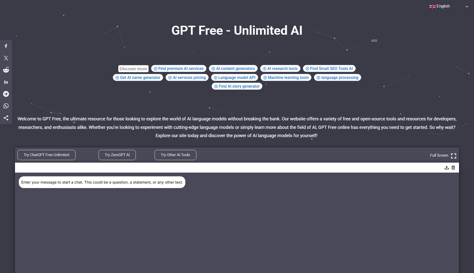 GPT Free - GPT Free Online Unlimited AI GPT Free - GPT Free Online Unlimited AI Interface & Screenshots GPT Free - GPT Free Online Unlimited AI GPT Free - GPT Free Online Unlimited AI Interface & Screenshots