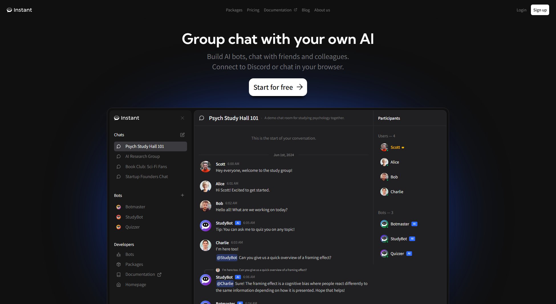 Instant.bot Instant.bot Interface & Screenshots Instant.bot Instant.bot Interface & Screenshots