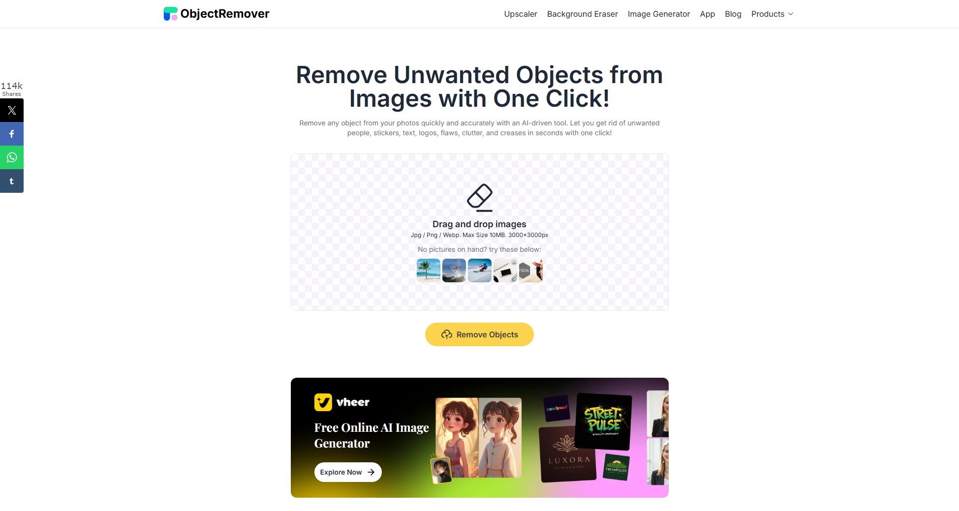 ObjectRemover ObjectRemover Interface & Screenshots